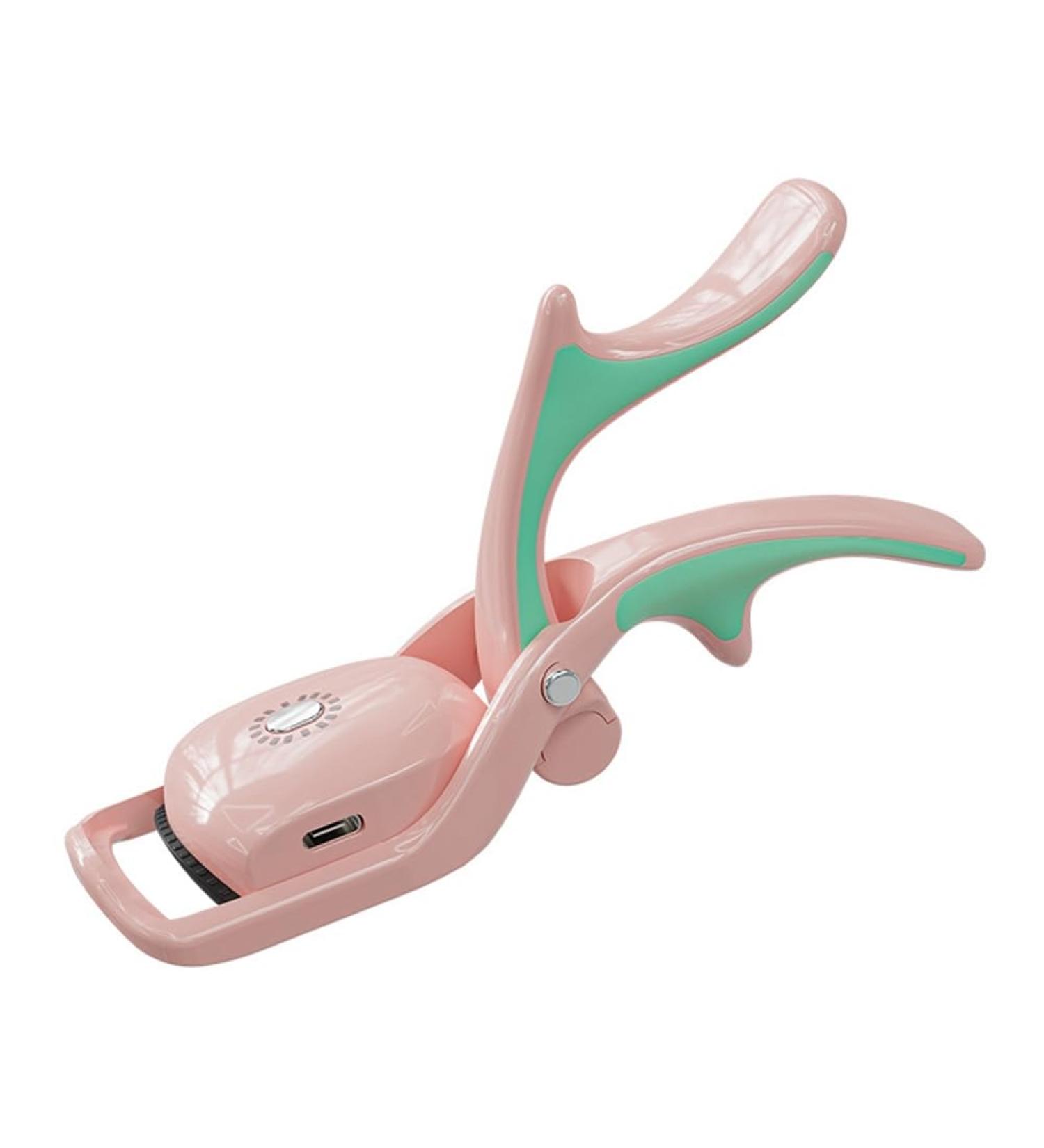 PRIZOM Electric Eyelash Curlers USB Rechargeable Heated Eye Lash Curler with Comb 3 Heating Modes Pink - Buy Online on GoSupps.com