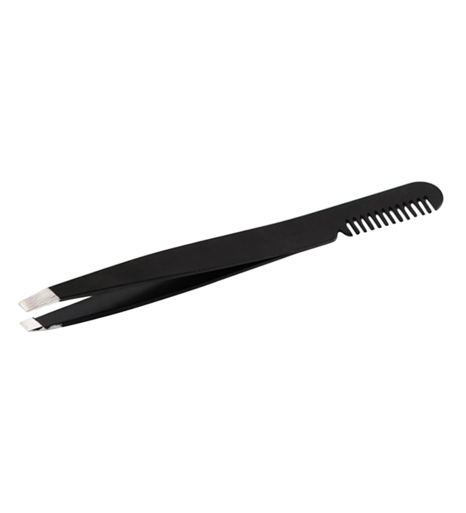 FRCOLOR lash Cluster Eyelashes tweezer Eyelashes Extension Eyebrow Tweezer Eyebrow Clip Stainless Steel Makeup Tools medium Black - Buy Online on GoSupps.com