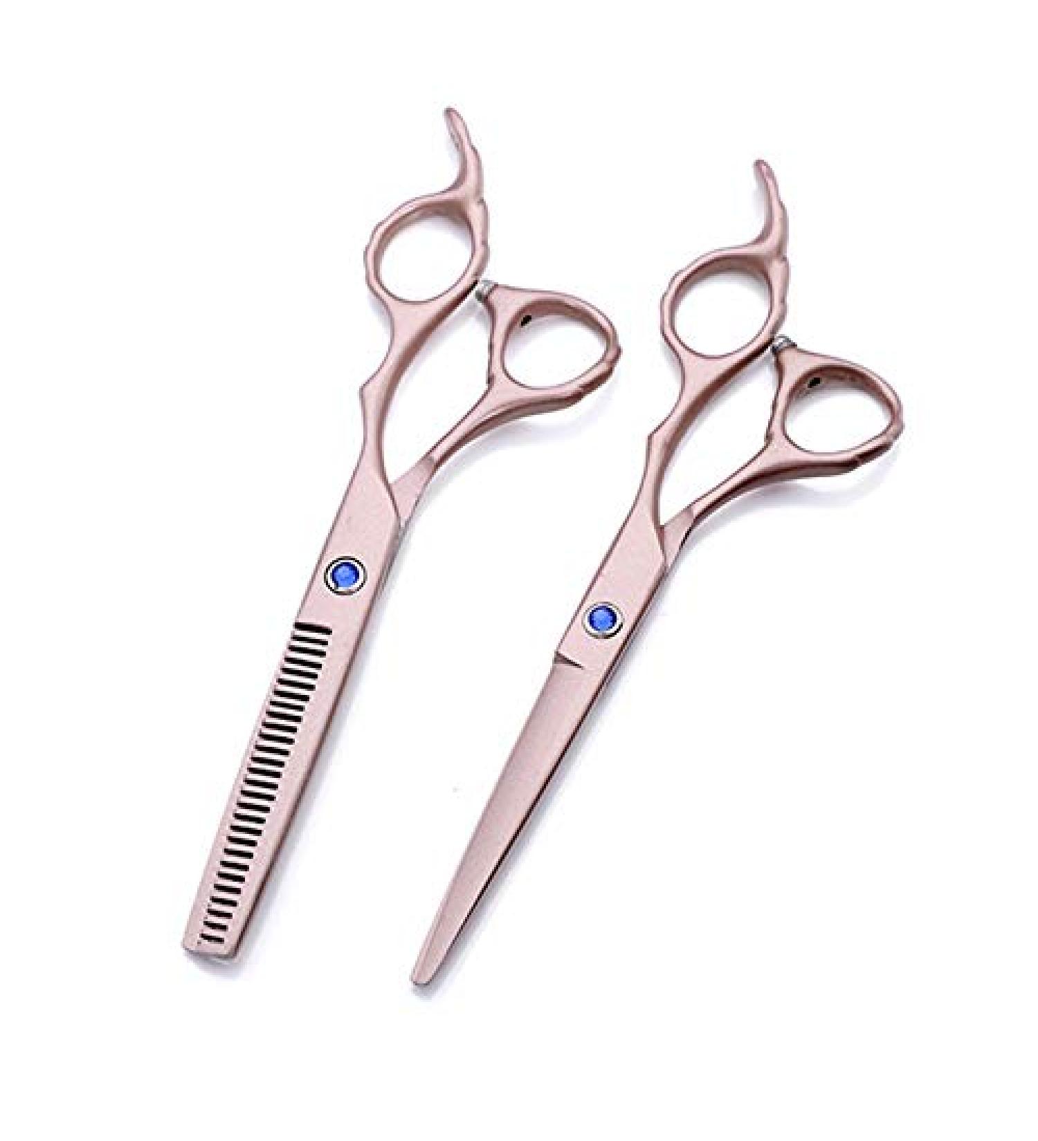 Hair Cutting Scissors 6 Inch Professional Japan 440c Flower Handle Rose Gold Hair Scissors Haircut Thinning Barber Cutting Shears Hairdresser Scissors Set - Buy Online on GoSupps.com