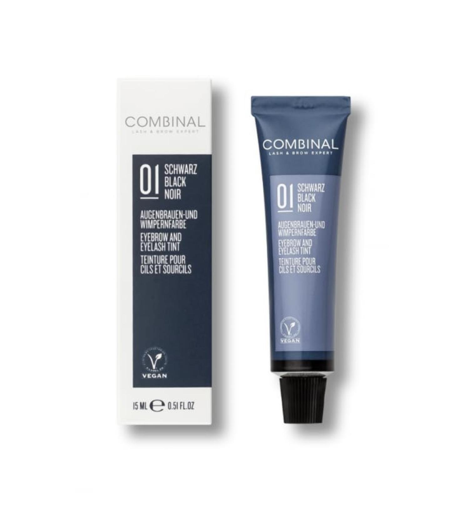 G n rique Combinal Eyelash and Eyebrow Tint 01-Black 15 ml