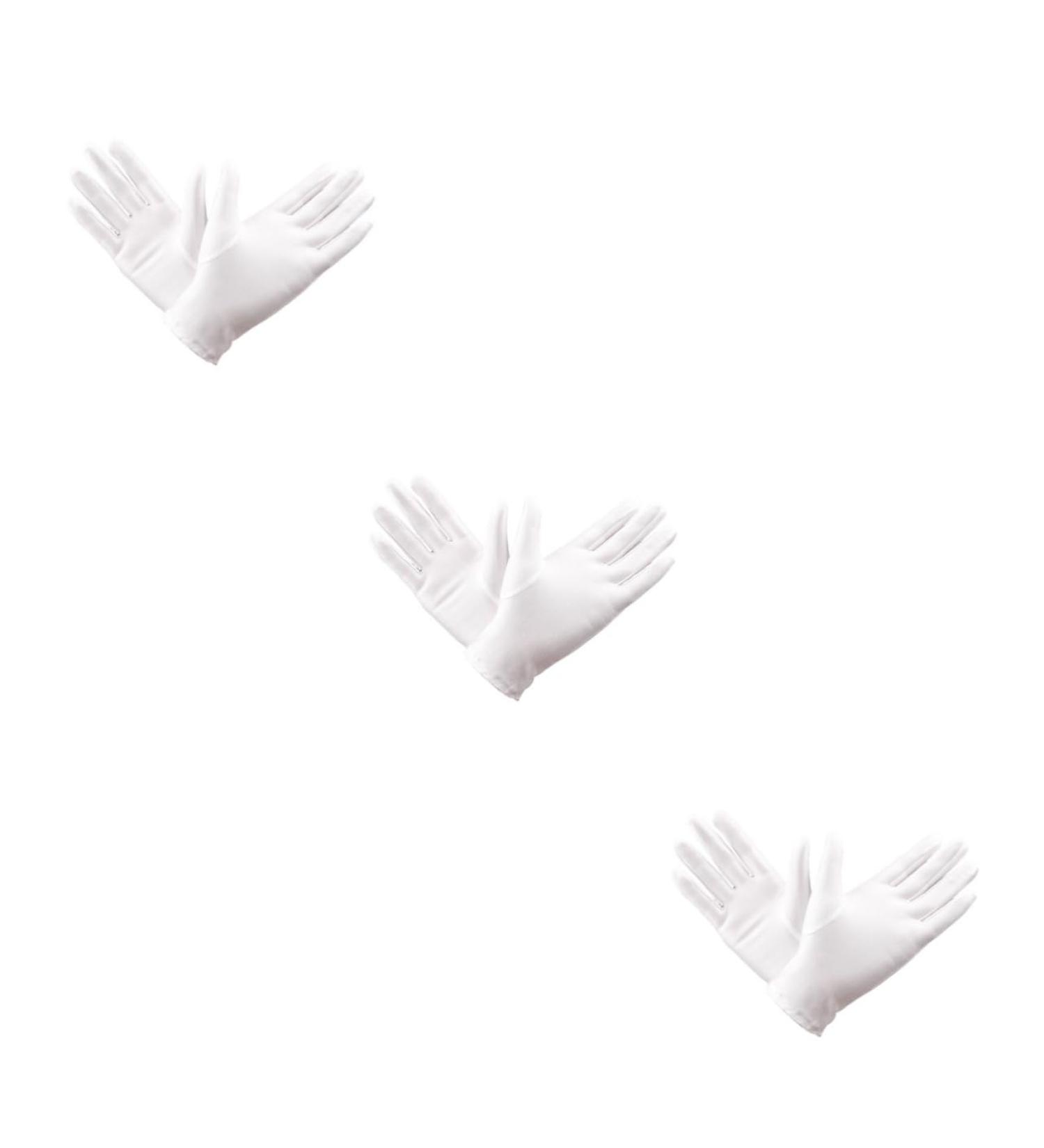 DOITOOL 9 Pairs Elastic Etiquette Gloves Protective Labor Gloves Warm Work Gloves Makeup Sponges Wedge Travel Safety Gloves Working Gloves for Women Formal Wear Tight Women's White Gloves - Buy Online on GoSupps.com
