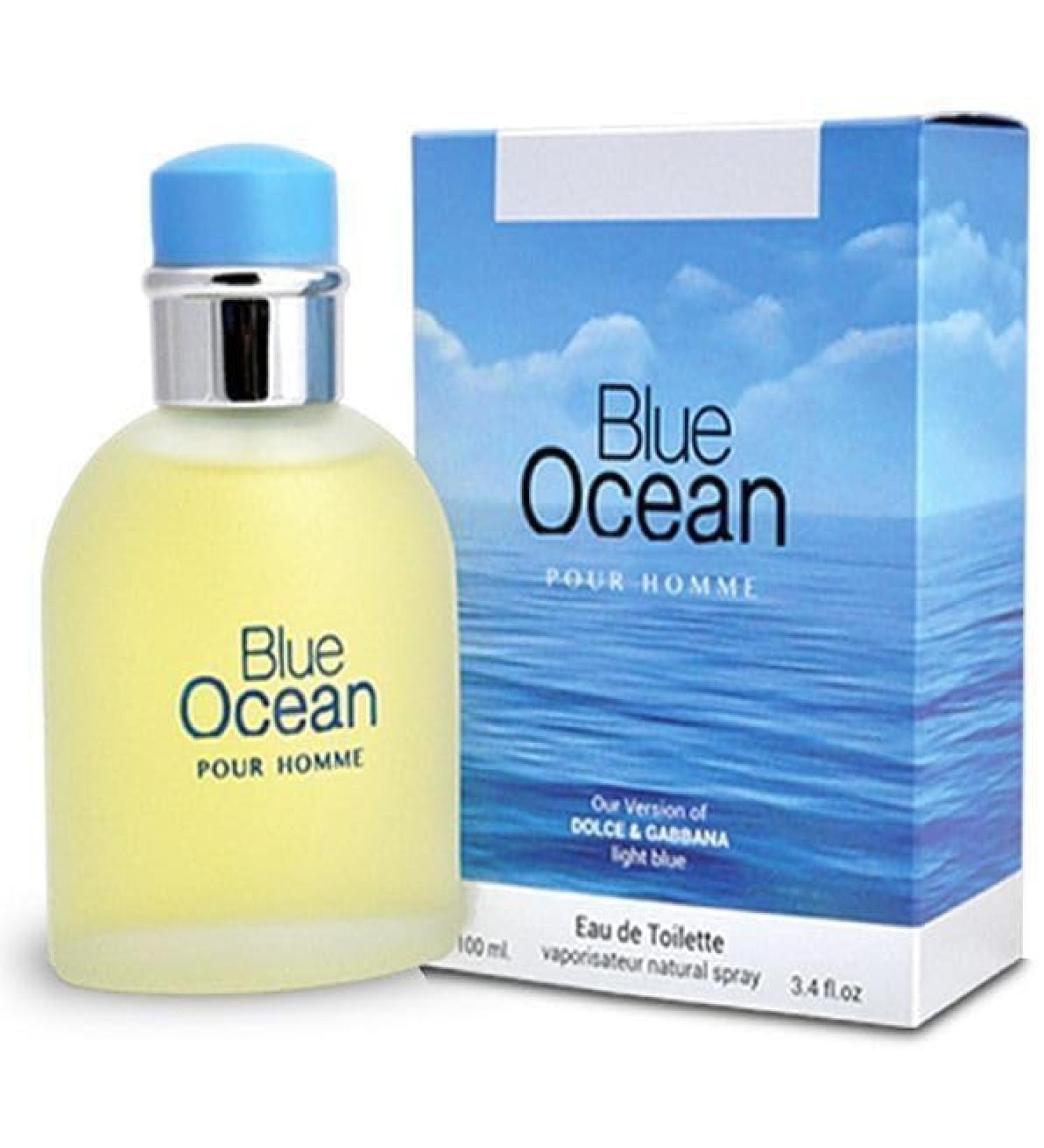 BLUE OCEAN POUR HOMME designer EDT cologne 3.4 oz. Citrus Aromatic fragrance for Men. - Buy Online on GoSupps.com
