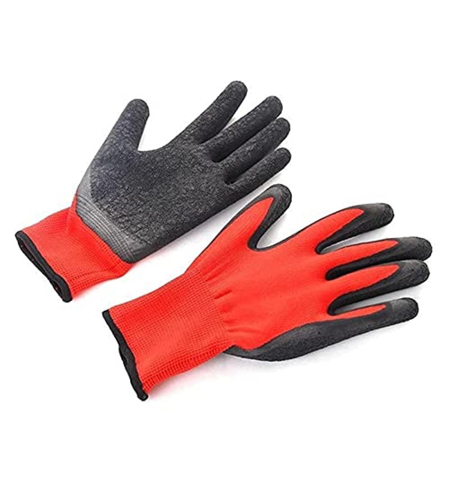 ESASAM Cleaning Gloves Cut-proof Gloves Coated Palm Thick Wear-resistant Anti-cutting Gloves Anti-skid Oil-resistant Rubber Household Gloves - Buy Online on GoSupps.com