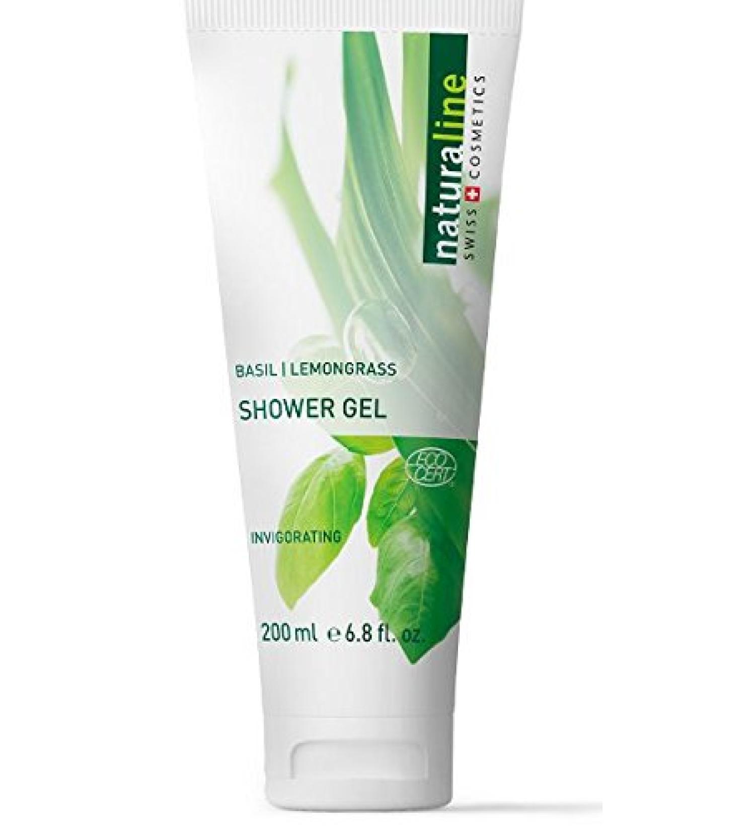 Buy Naturaline Shower Gel with Organic Lemongrass & Basil Extracts - Refreshing 6.8 fl. oz | International Shipping Available - Buy Online on GoSupps.com