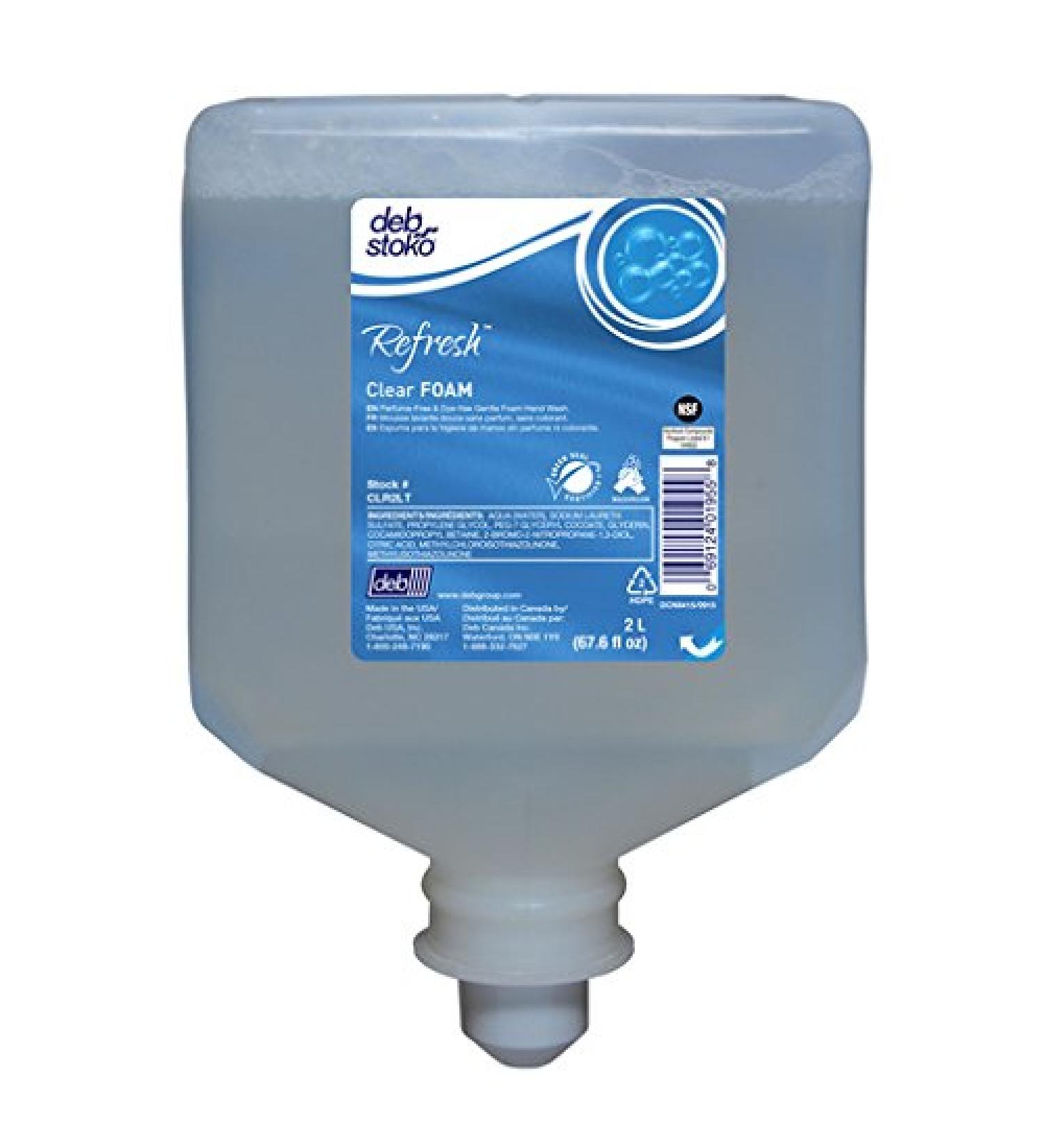 Deb Group 2 Liter Refill Clear Refresh Foam Soap (2 Per Case)