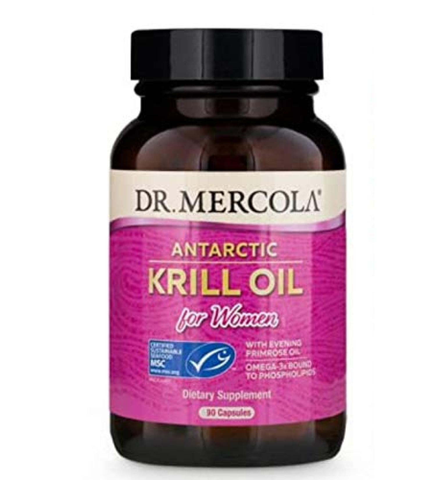 Dr. Mercola Antarctic Krill Oil for Women - 90 Capsules | Omega-3 Supplement - Buy Online on GoSupps.com