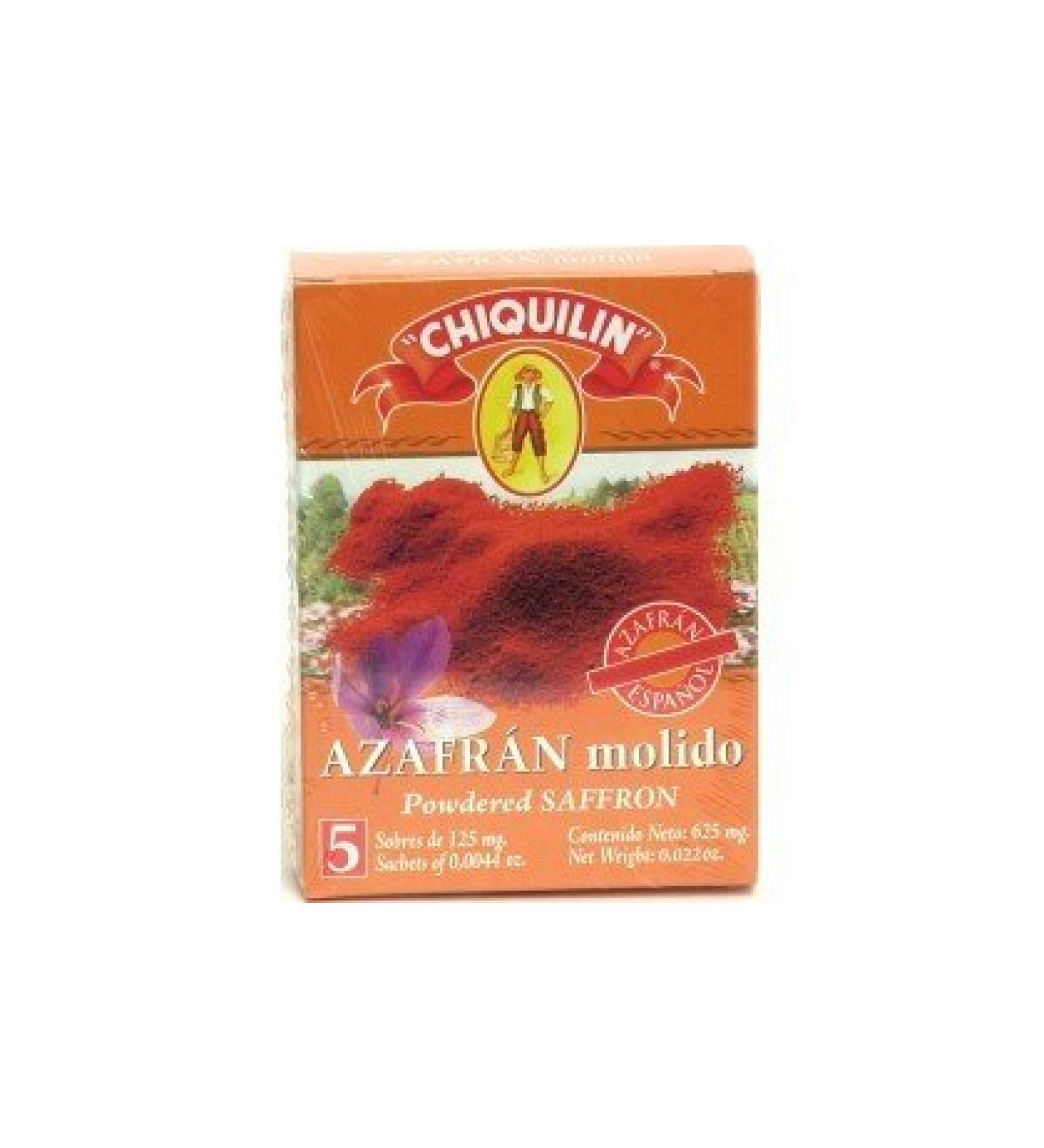 Chiquilin Saffron Powder Box - 5 Packets (625 Mg)