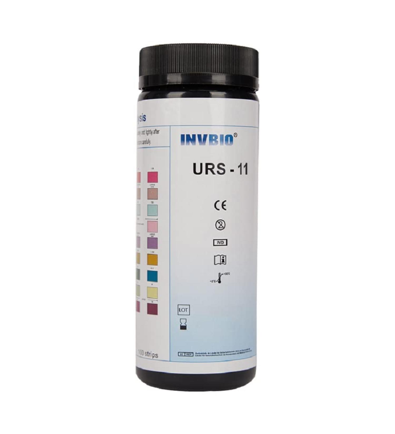 INVBIO Urine Strips 11 Parameters for Ketosis Testing - 100ct | Home Health Test Strips for Urinalysis - Accuracy and Precision - Buy Online on GoSupps.com
