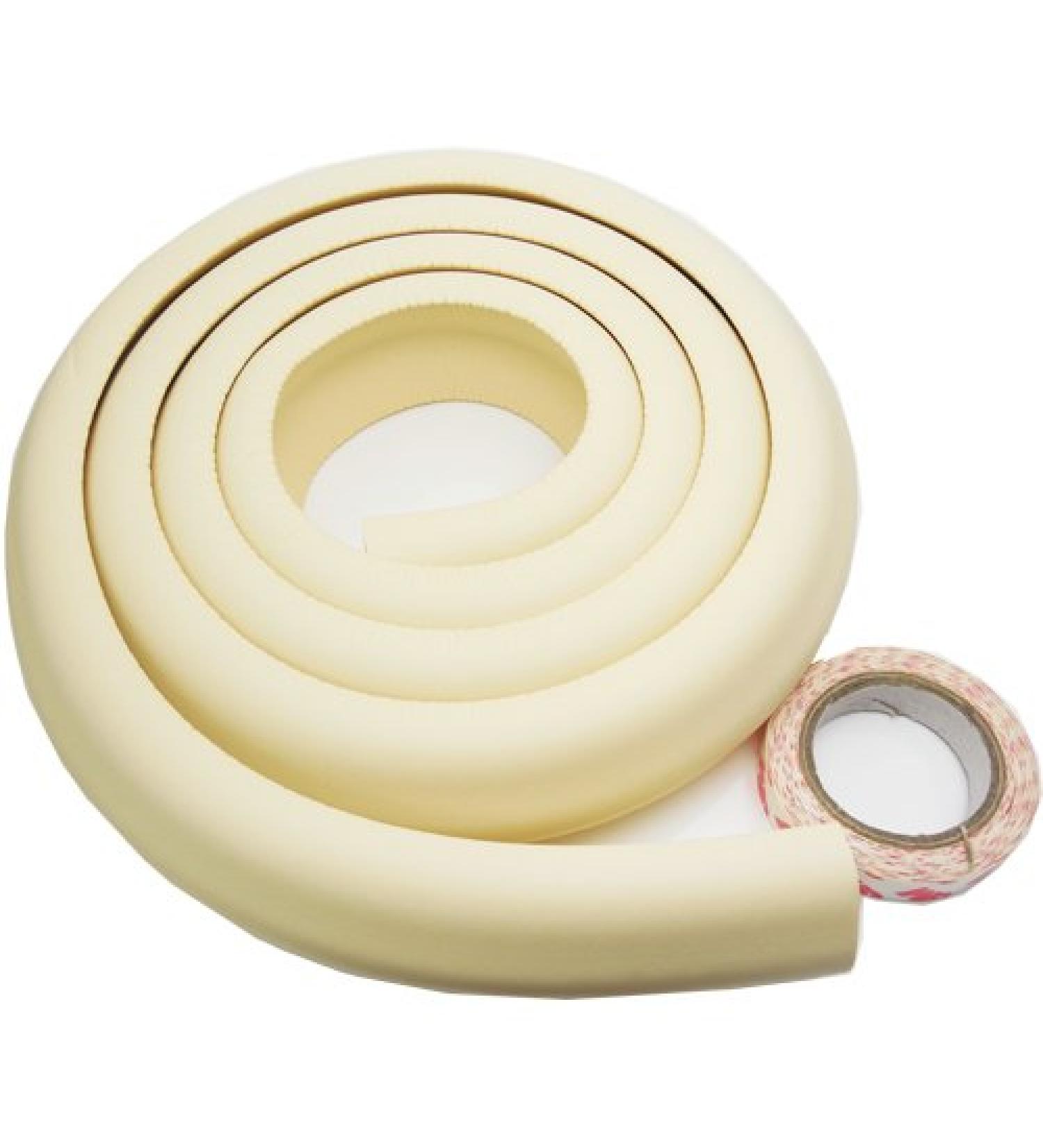 AKORD 2 Metre Safety Edge Protection for Child//Baby/Kid/Toddler - Cover Furniture Corners/Edges - Baby Proofing (Cream)