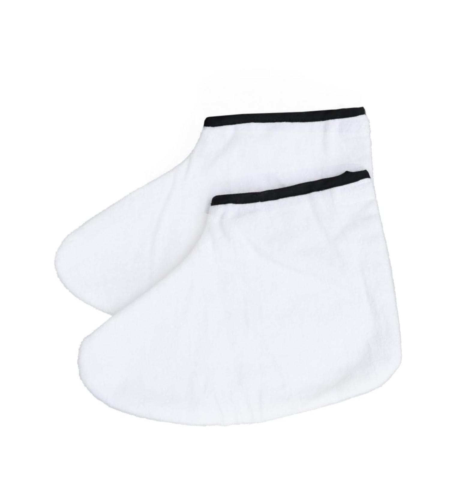 Housoutil 1 Pair Hot Wax Bags Pro Cozies Liners Wax Sock Feet Spa Cover Paraffin Bath Liners Wax Mittens Paraffin Feet Bags Paraffin Feet Socks Wax Bath Booties White Foot Short Boots - Buy Online on GoSupps.com