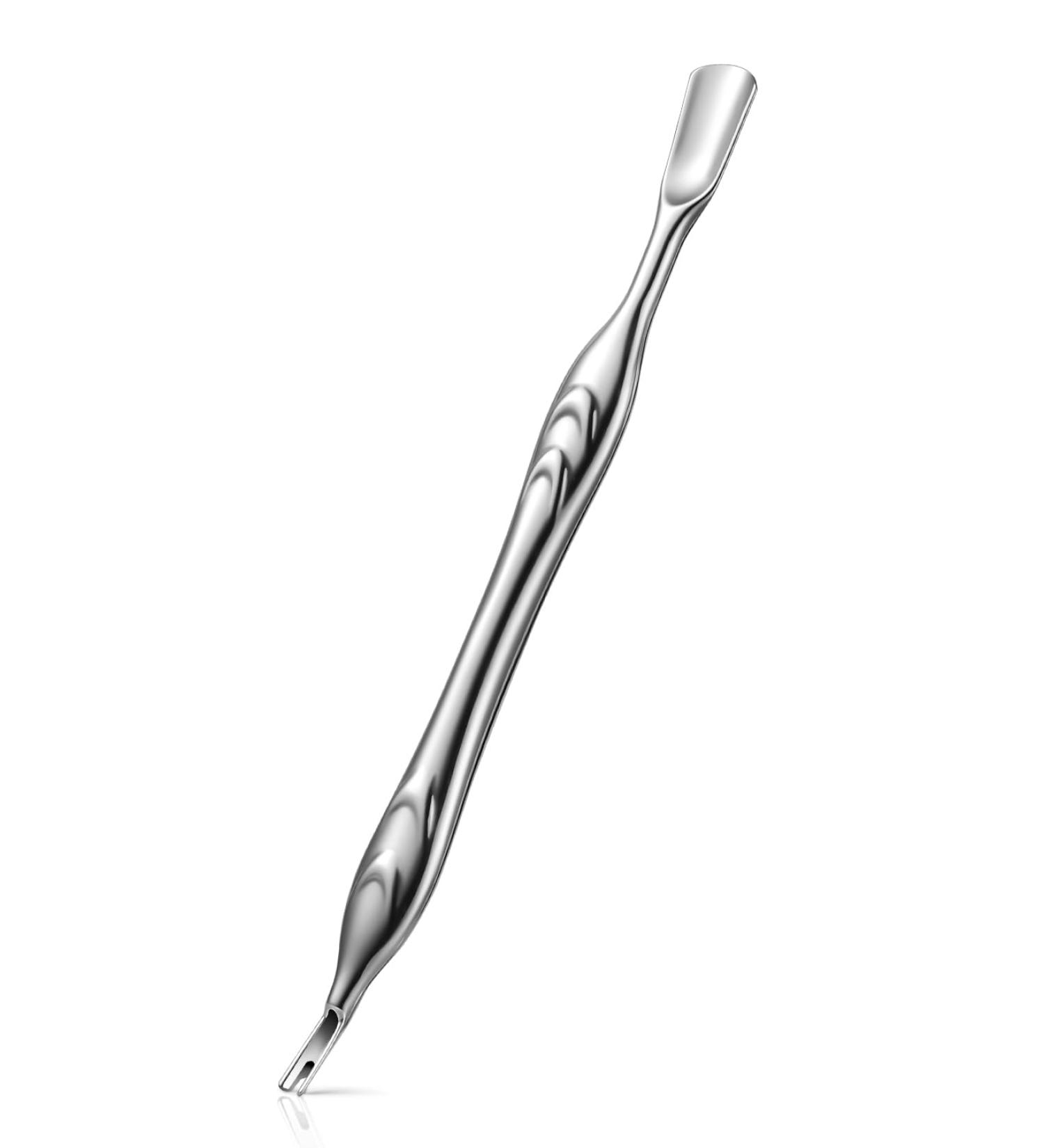 FERYES 2-in-1 Cuticle Pusher and Trimmer Tool - Stainless Steel Cuticle Remover for Manicures and Pedicures - Buy Online on GoSupps.com