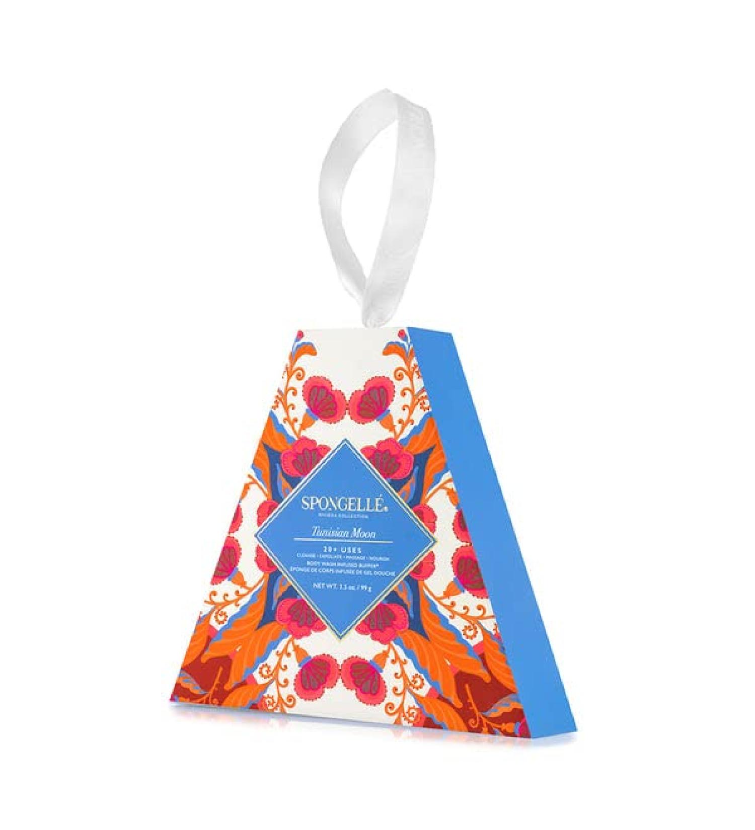 Spongell | Rivera Collection Infused Buffer Sponge | Oils of Basil & Lemon | Vegan Friendly Cruelty-Free | 20+ Uses | Tunisian Moon - Buy Online on GoSupps.com