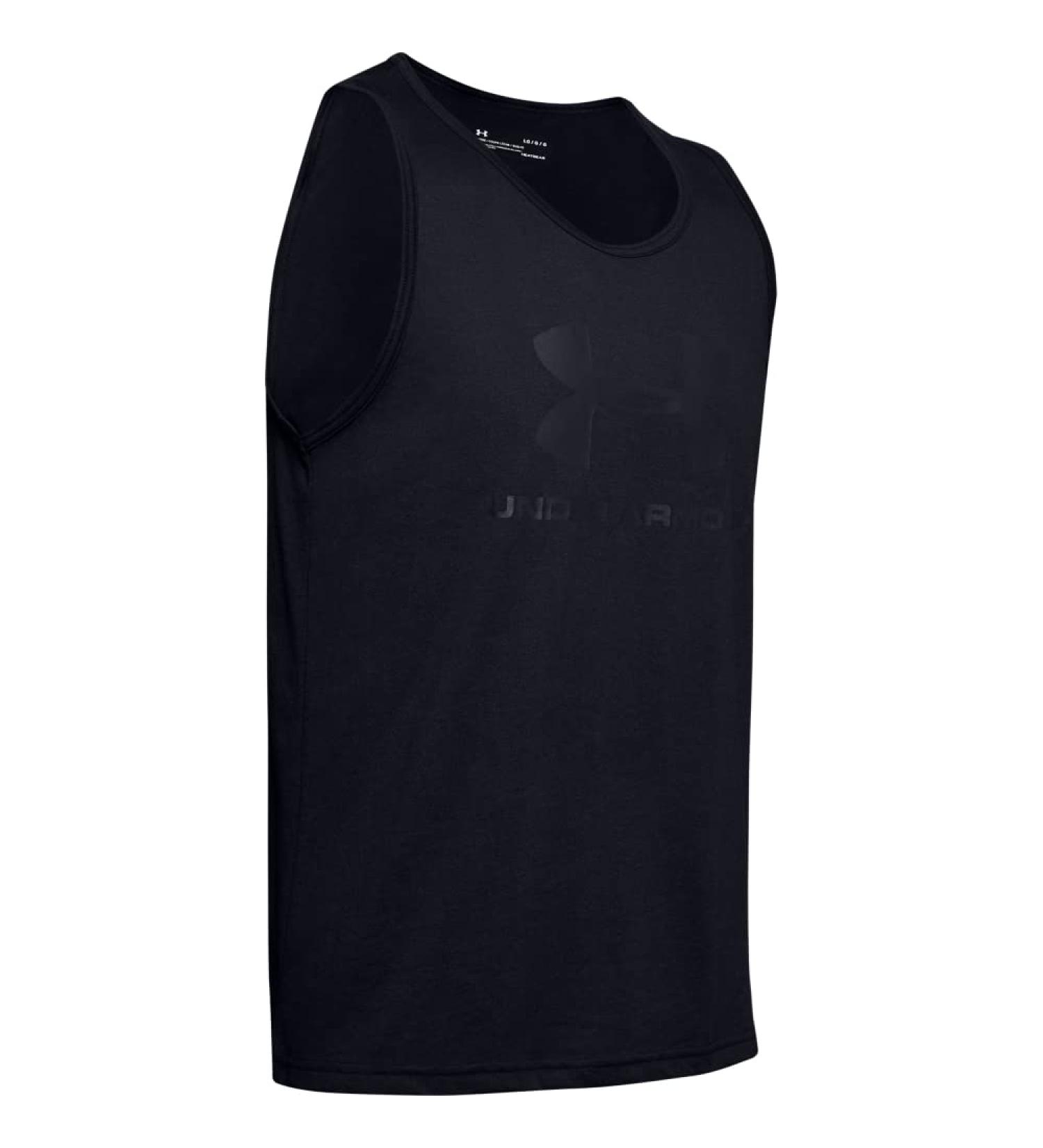 Under Armour Men's Sportstyle Logo Tank Top - Black | Stylish & Comfortable Activewear for All Sizes - International Shipping Available - Buy Online on GoSupps.com