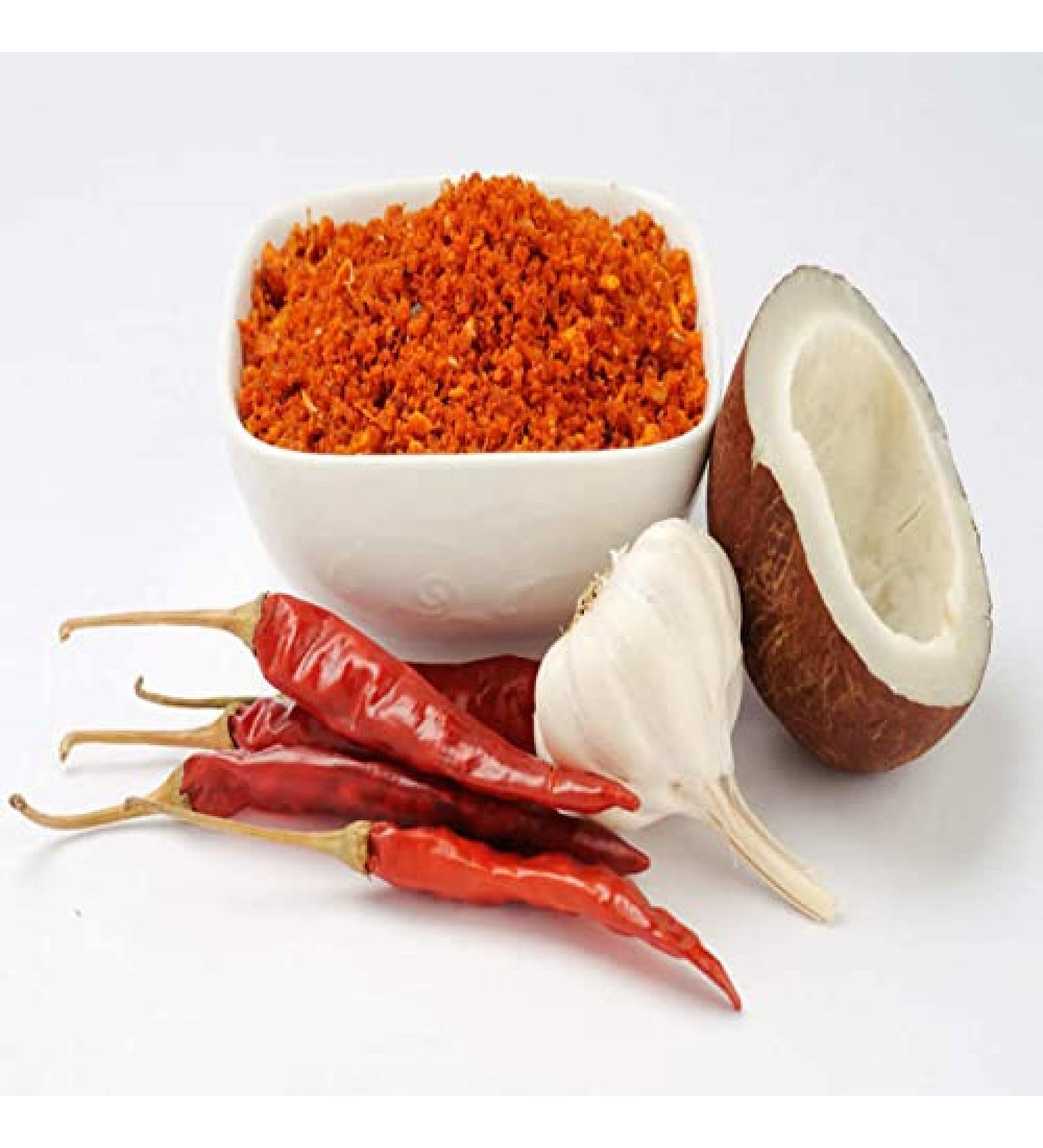 Balsara's 100g dried garlic and coconut spicy Vada Pau chutney hot and spicy Indian Bombay style