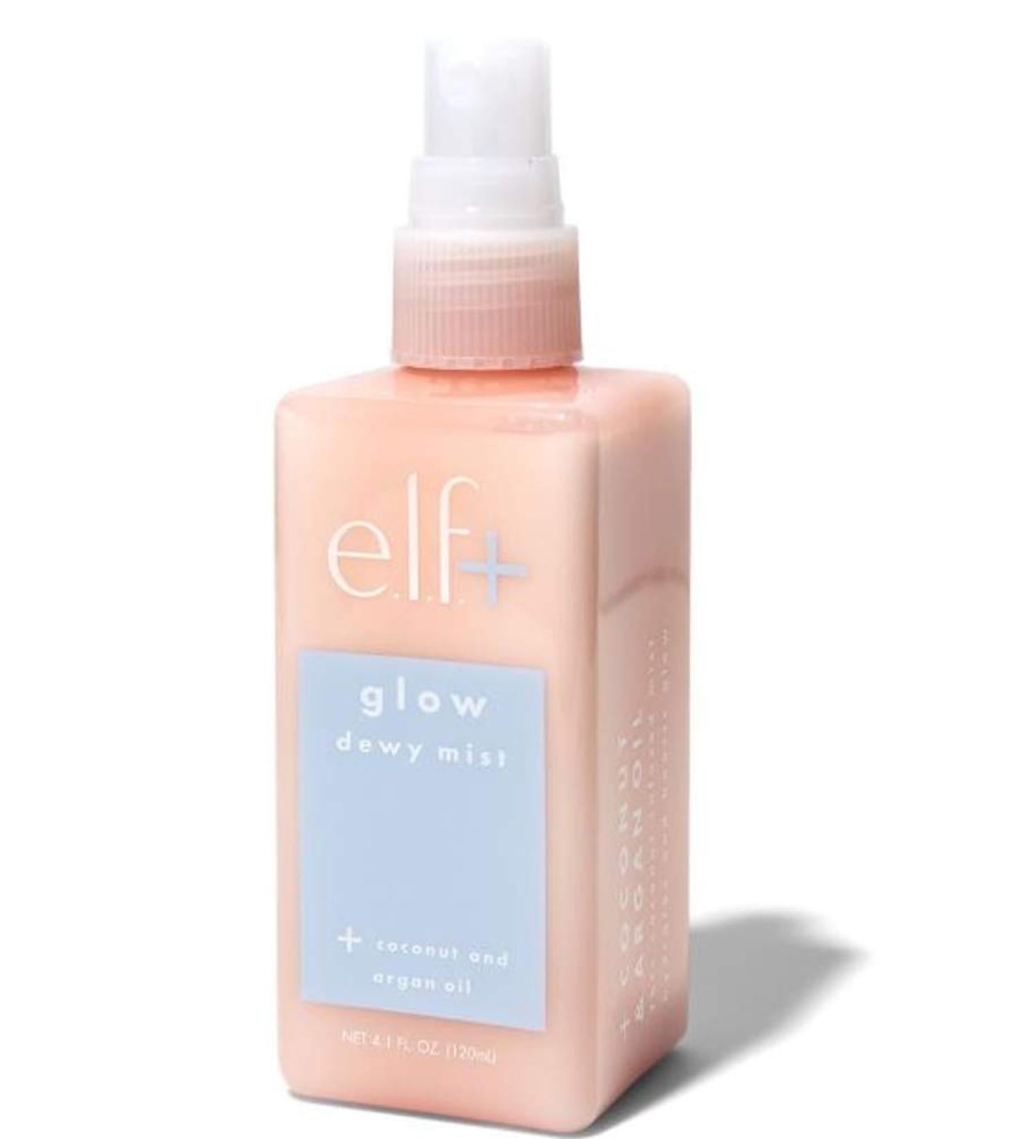 Elf Facial Mist Spray! Glow Dewy Mist + Coconut and Argan Oil! Matte Blotting Mist + Kaolin Clay! Paraben Free, Cruelty Free and Vegan! Choose from Glow Dewy or Matte Blotting! (Glow Dewy)