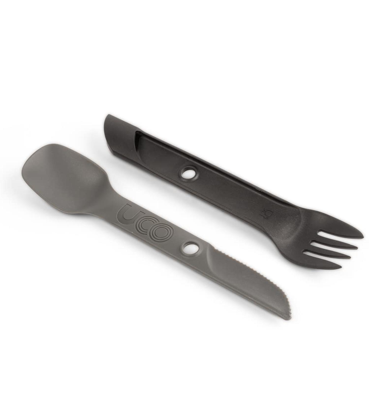 UCO Recycled ECO Switch Spork 2-Piece Camping Utensil Set - Midnight - Buy Online on GoSupps.com