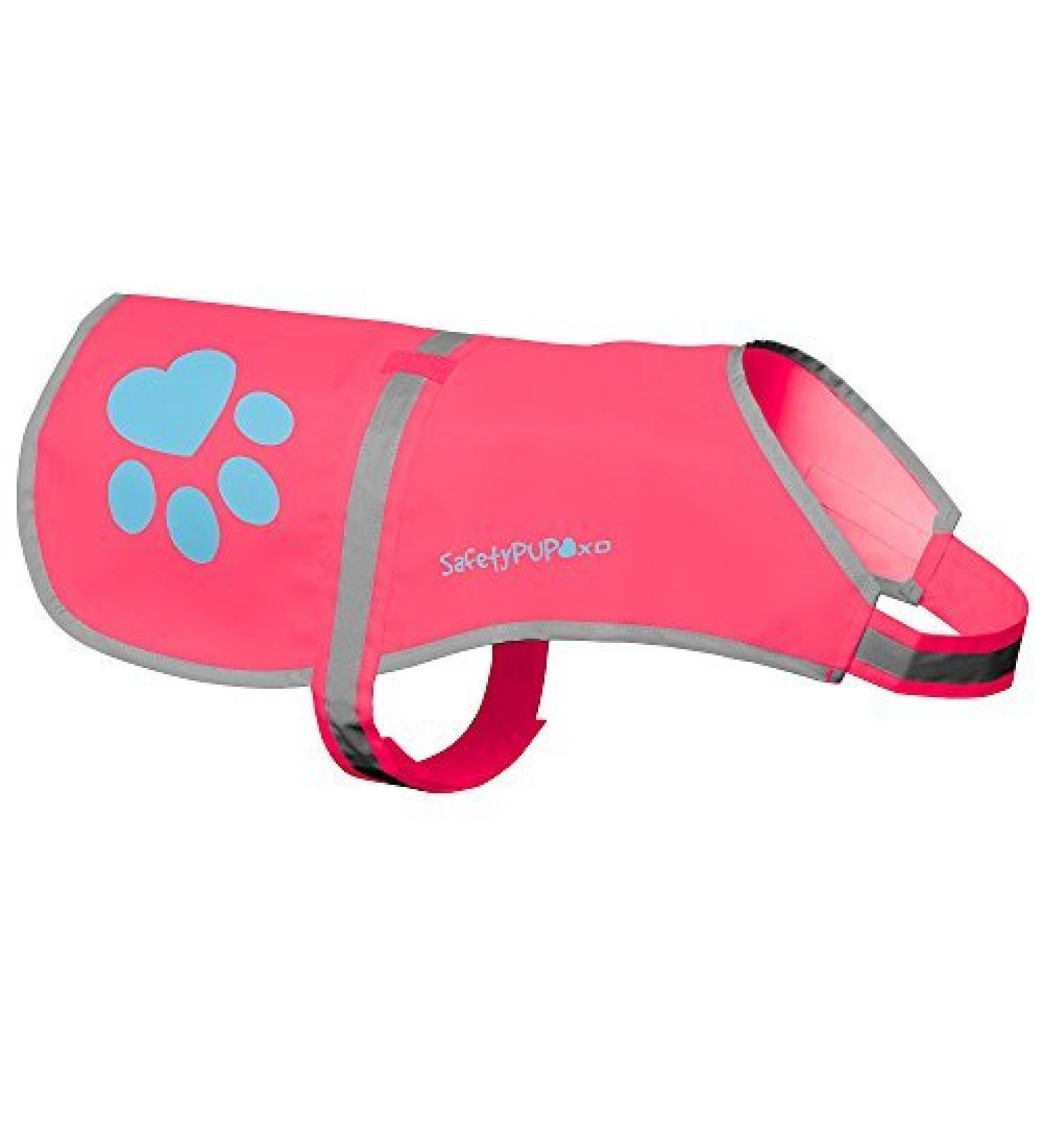 SafetyPUP XD Dog Safety Vest - Pink | Sizes for Dogs 14 to 130 lbs | X-Small to X-Small - Buy Online on GoSupps.com