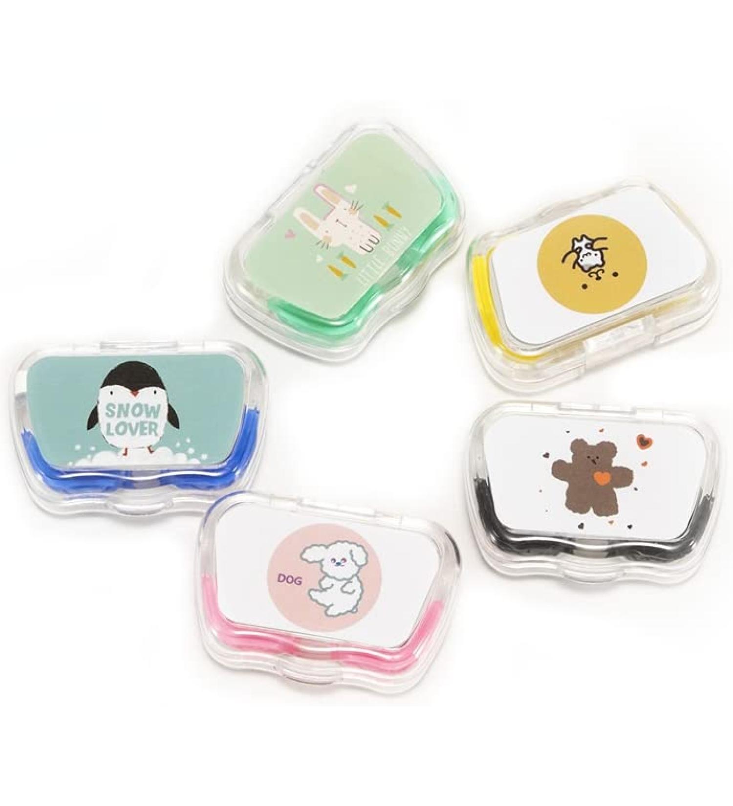 Miedeon Travel Contact Lens Container - Cute 4-Pack Cases for Contact Lenses - Ideal International Shipping - Buy Online on GoSupps.com