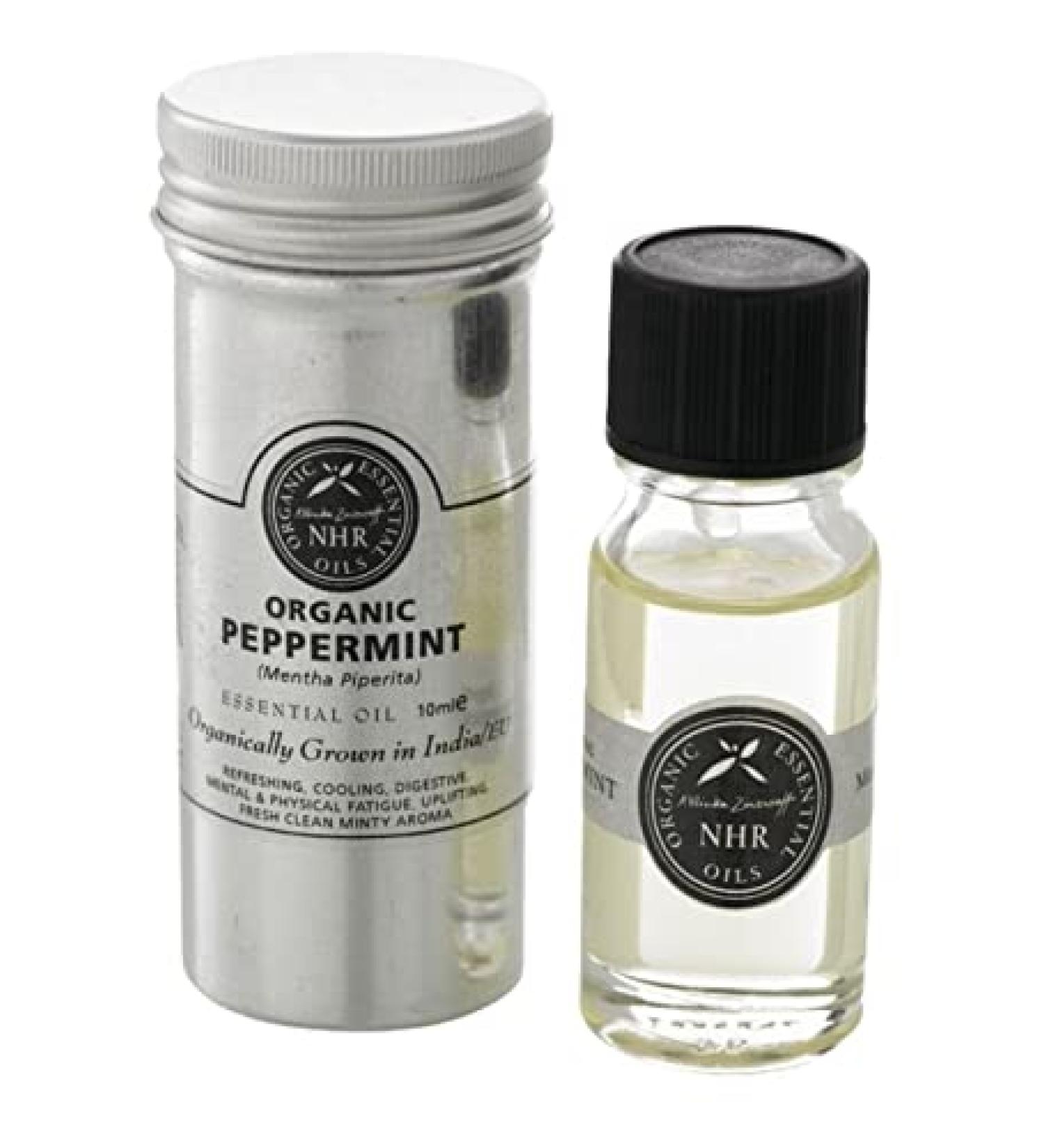 Organic Peppermint Essential Oil (Mentha piperita) (10ml) by NHR Organic Oils
