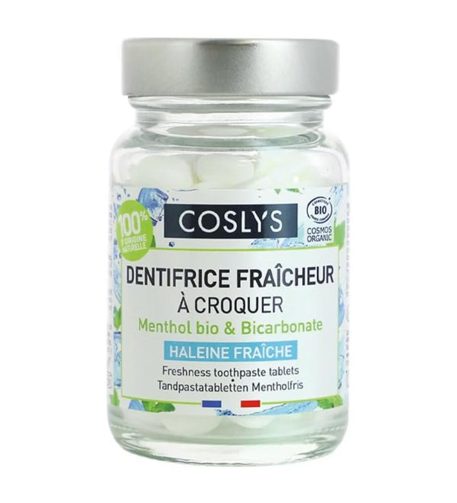 Coslys Organic Chewable Fresh Toothpaste 120 tablets