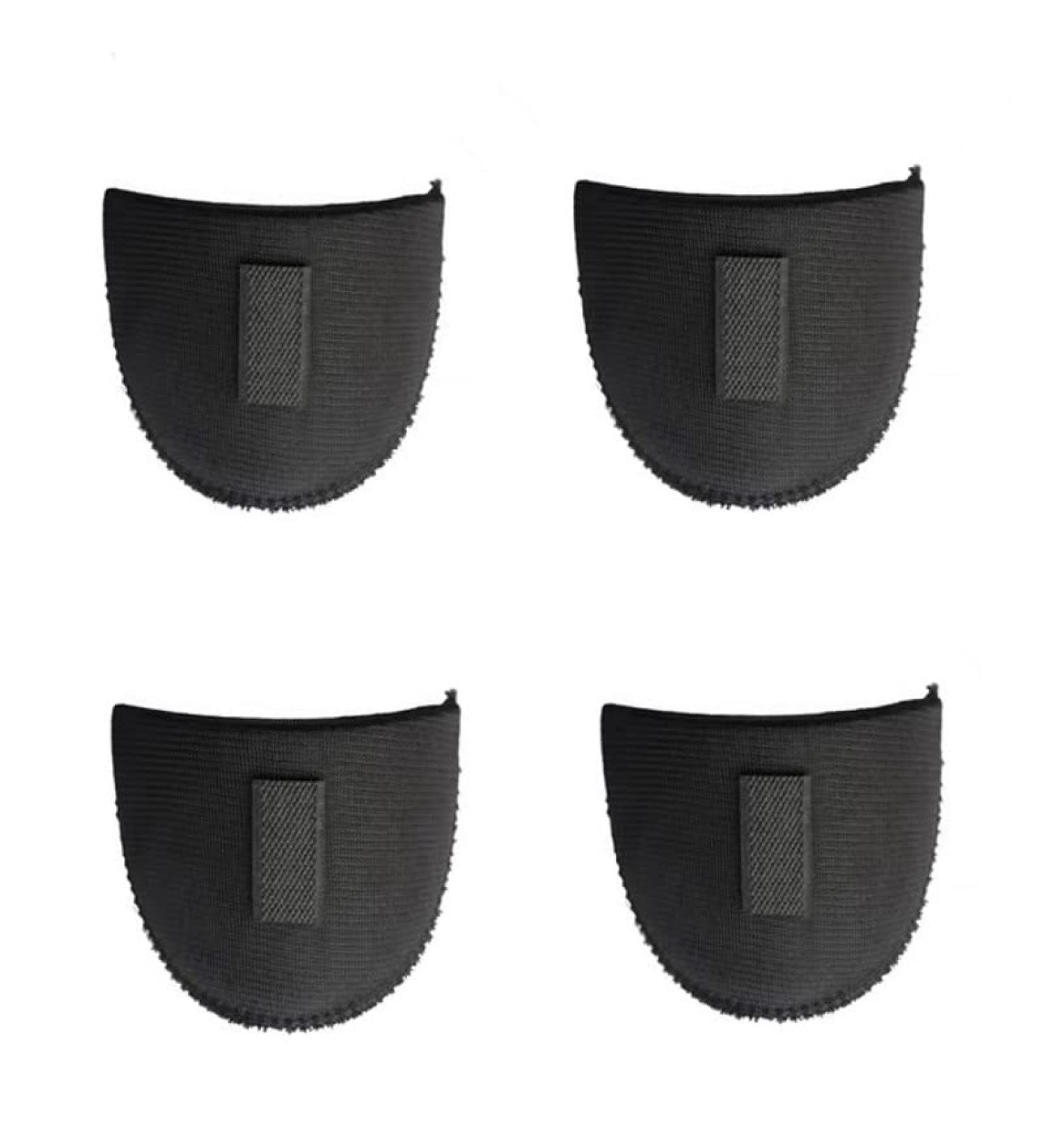 2 Pair Soft Foam Self-Adhesive Shoulder Pads for Women's Clothing - Black - Buy Online on GoSupps.com