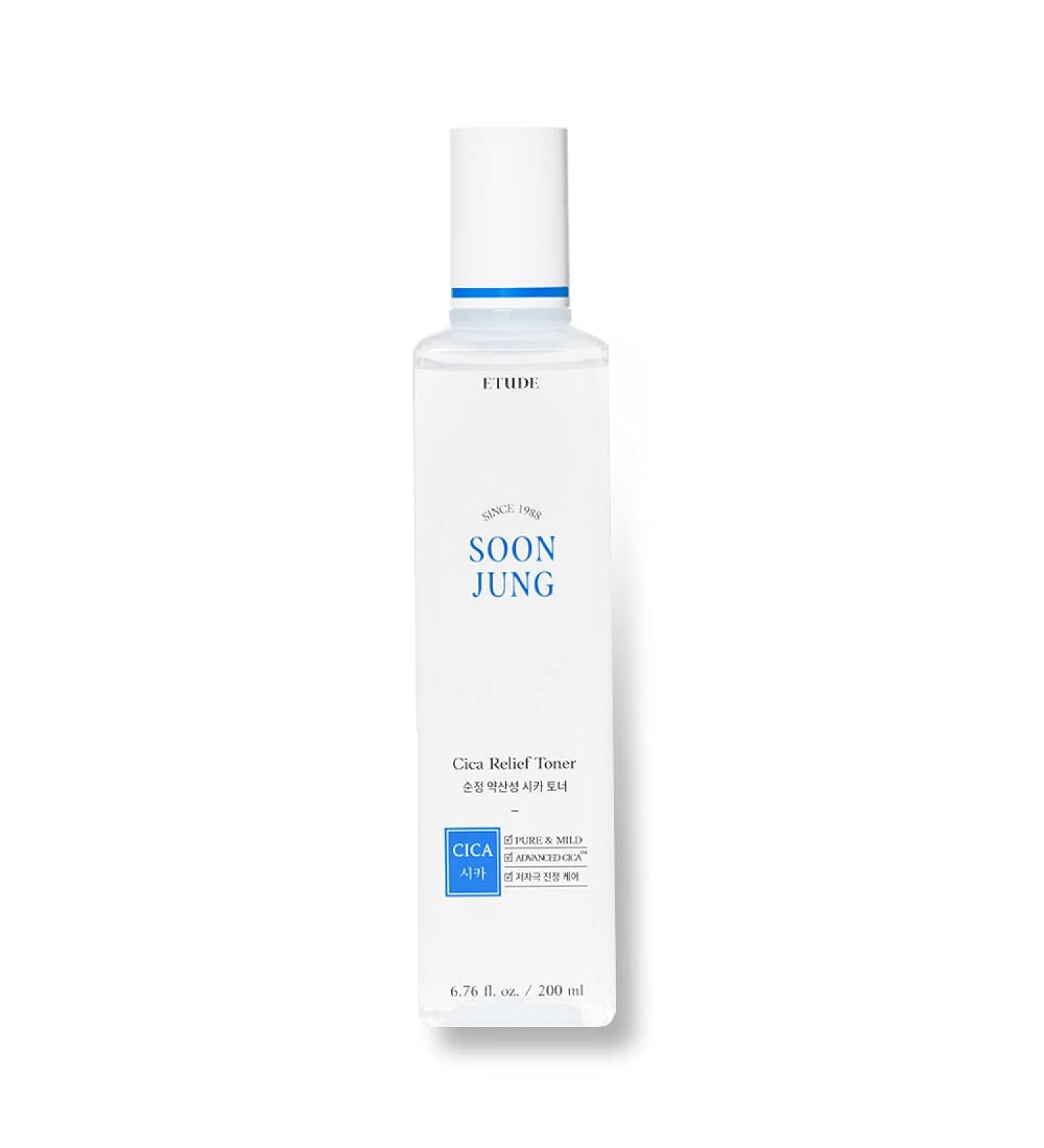 Etude SoonJung CICA Relief Toner 200ml - Skin Barrier Moisturizing Care | For All Skin Types | K-Beauty - Buy Online on GoSupps.com
