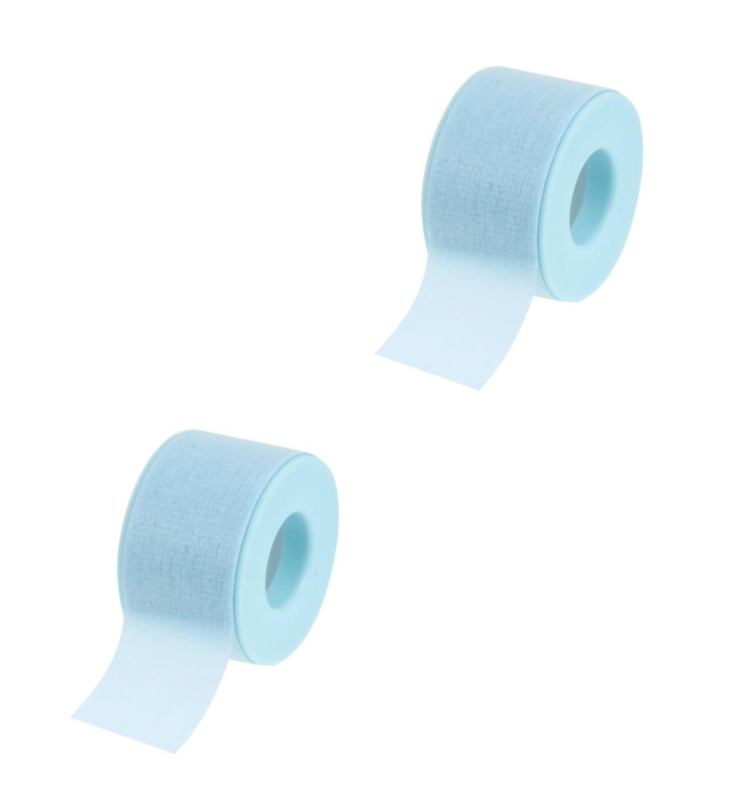 MAGICLULU 2 Rolls Eyelash Glue Lash Lengthening Mascara Lash Extension Tape Foam Tape Lash Tape Eyelash Patches Supplies Lash Mascara Cross Pattern Non-Woven Fabric Silicone Cloth - Buy Online on GoSupps.com