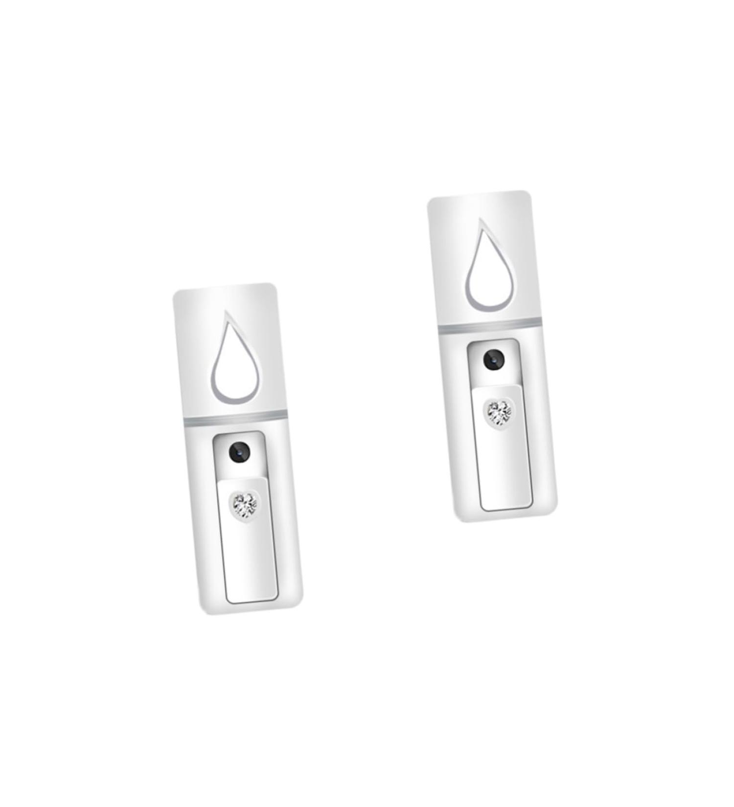 WOONEKY 2pcs Nanometer Sprayer Face Sprayer Handheld Facial Sprayer Mini Face Humidifier Face Steamer White - Buy Online on GoSupps.com