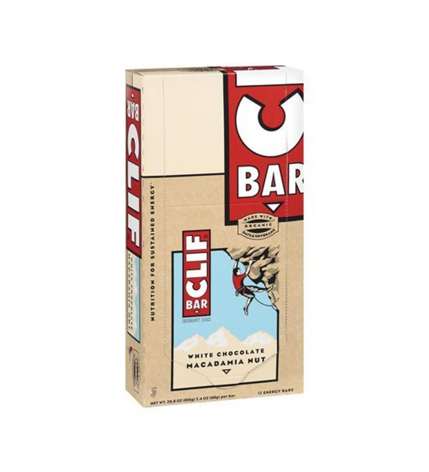 CLIF Bar Clif Bar - Organic White Macadamia Groove - 12-pack 2.4 oz per Clif Bar