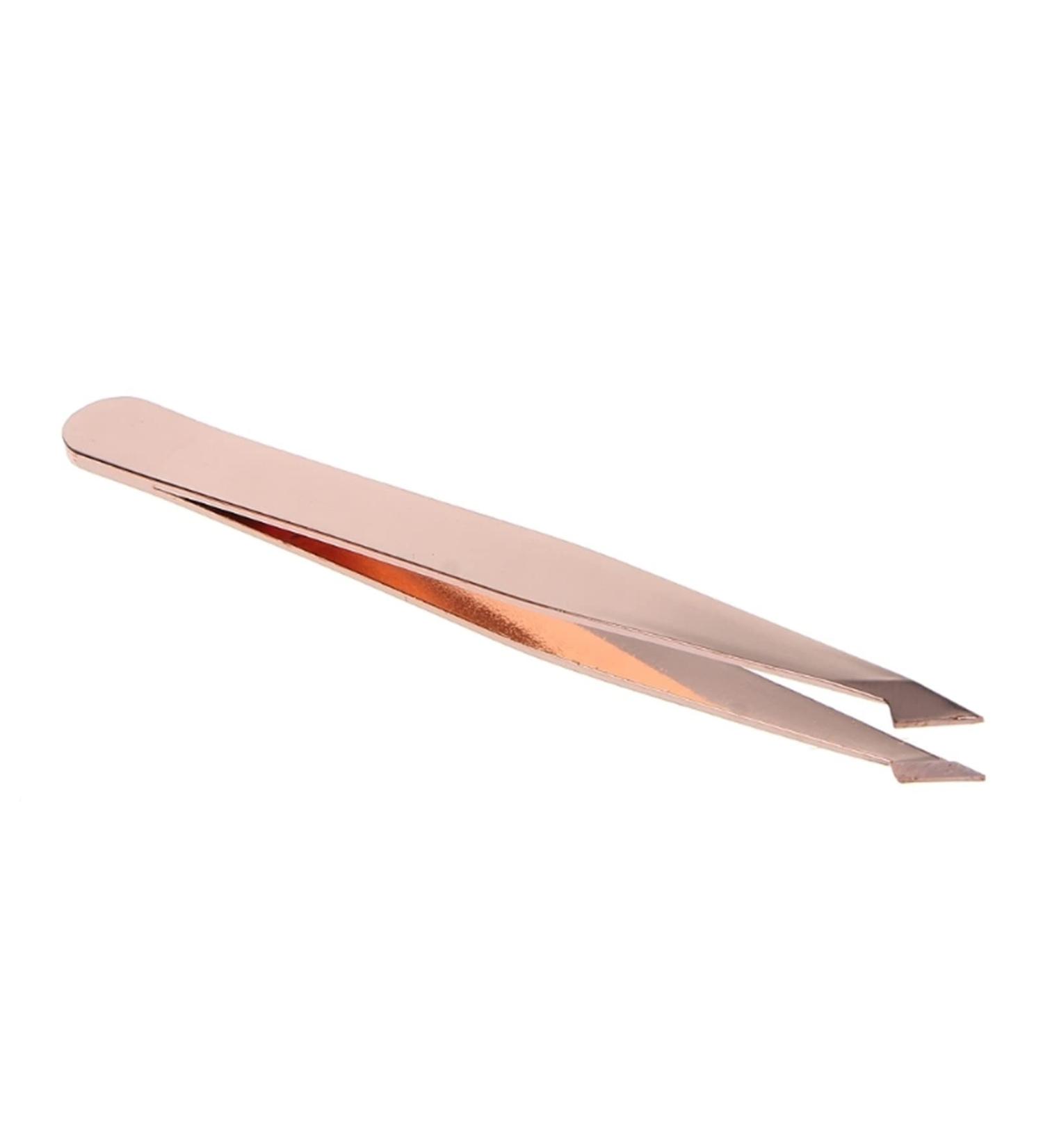 NBGGFF Tweezers Pro Eyebrow Tweezers Hair Beauty Slanted Stainless Steel Tweezer Makeup Tool Electroplating Color - Buy Online on GoSupps.com