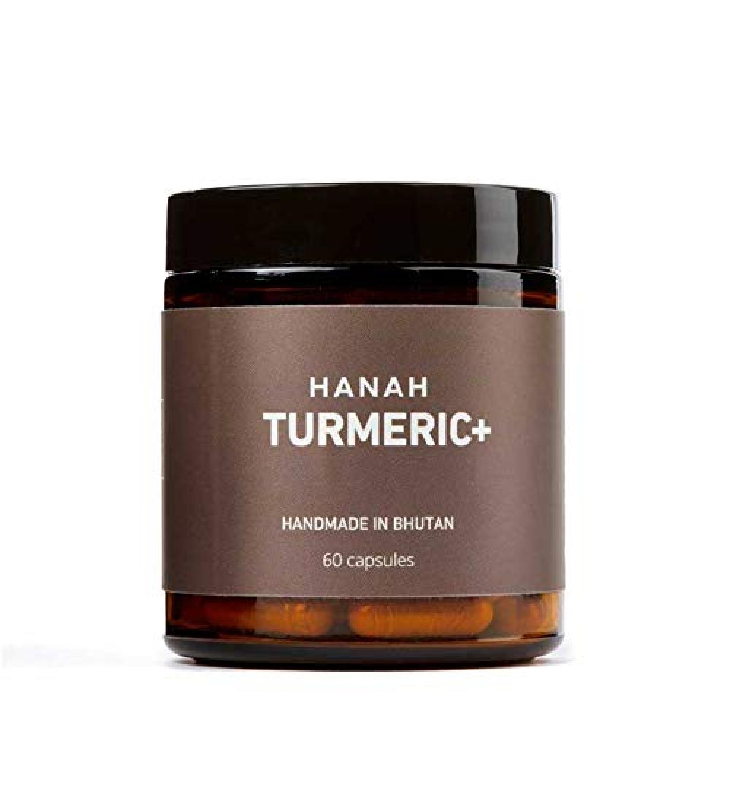 Hanah Turmeric+ with Black Pepper - Antioxidant Digestive Support - 60 Capsules - Buy Online on GoSupps.com