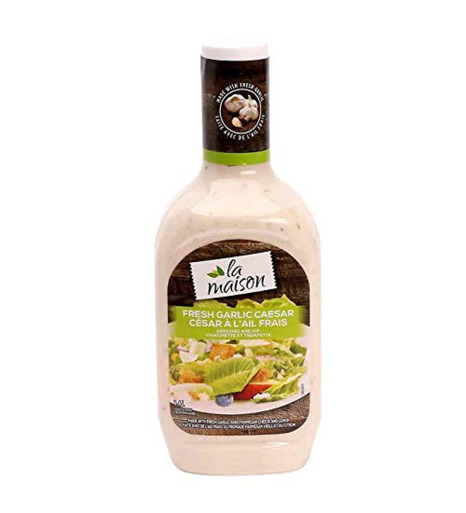 Caesar Salad Sauce Keto Friendly ZERO CARB Zero Sugar Made with Italian aged Parmesan and fresh garlic 1.4 L