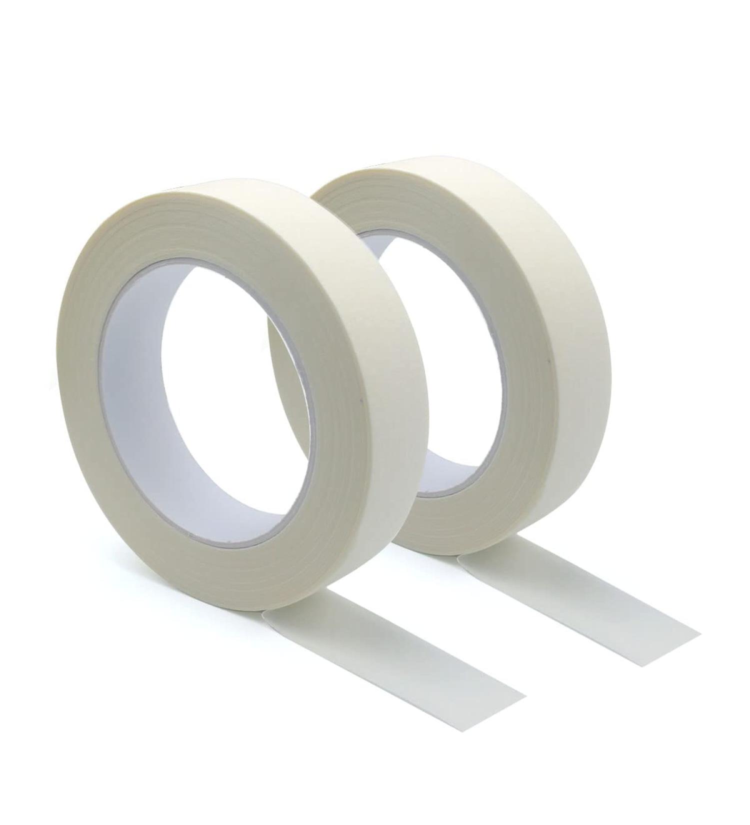 Masking Tape 2 Rolls - 1 inch x 55yds. Wide Masking Tape for Safe Wall Painting Office Labeling  Edge Finishing (White) - Buy Online on GoSupps.com