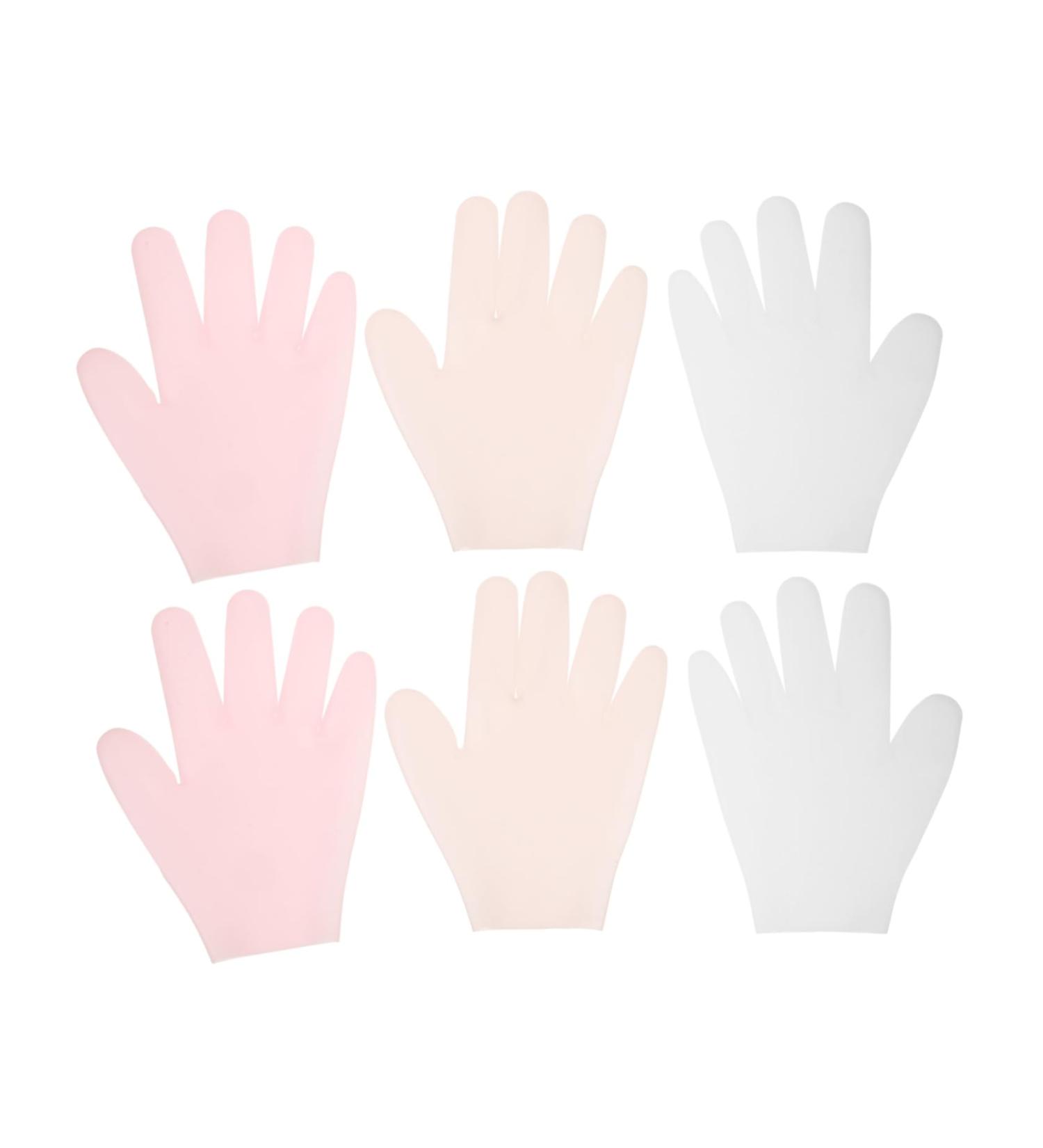 FRCOLOR 3 Pairs Cover Gloves for Sleeping Silicone Dry Hand Gloves Silicone Glove Lotion Sleeping Gloves for Dry Hand Women Moisture Gloves for Dry Hand Moisturizing Gloves - Buy Online on GoSupps.com