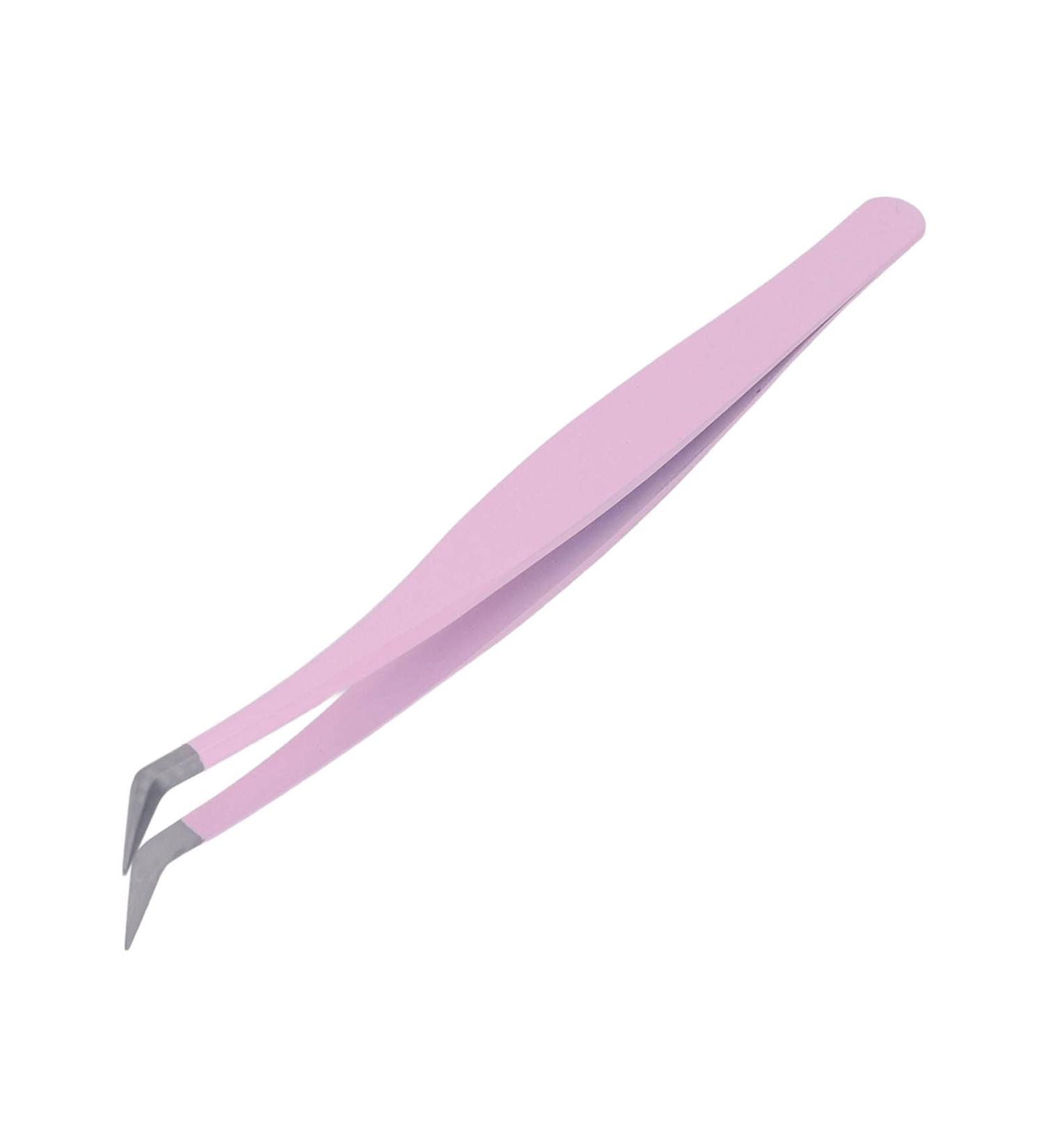 Premium Eyelash Extension Tweezers - Slippery Handle Tight Bite Stainless Steel Small Size - Ideal for Home & Salon Use - Buy Online on GoSupps.com