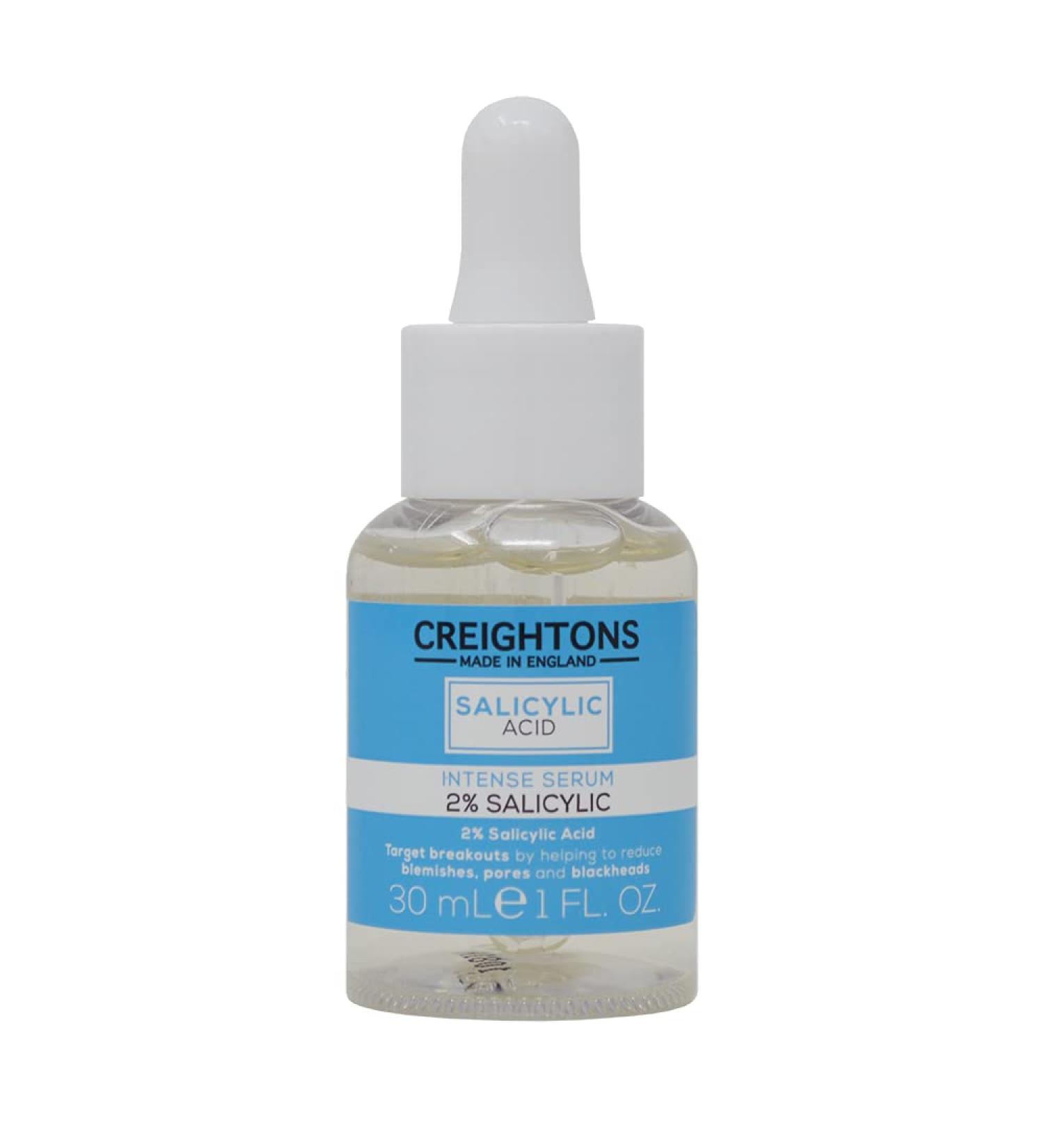 Creightons Salicylic Acid Intense Serum 2% (30ml) - Clear Breakouts & Reduce Blemishes for Radiant Skin - Buy Online on GoSupps.com