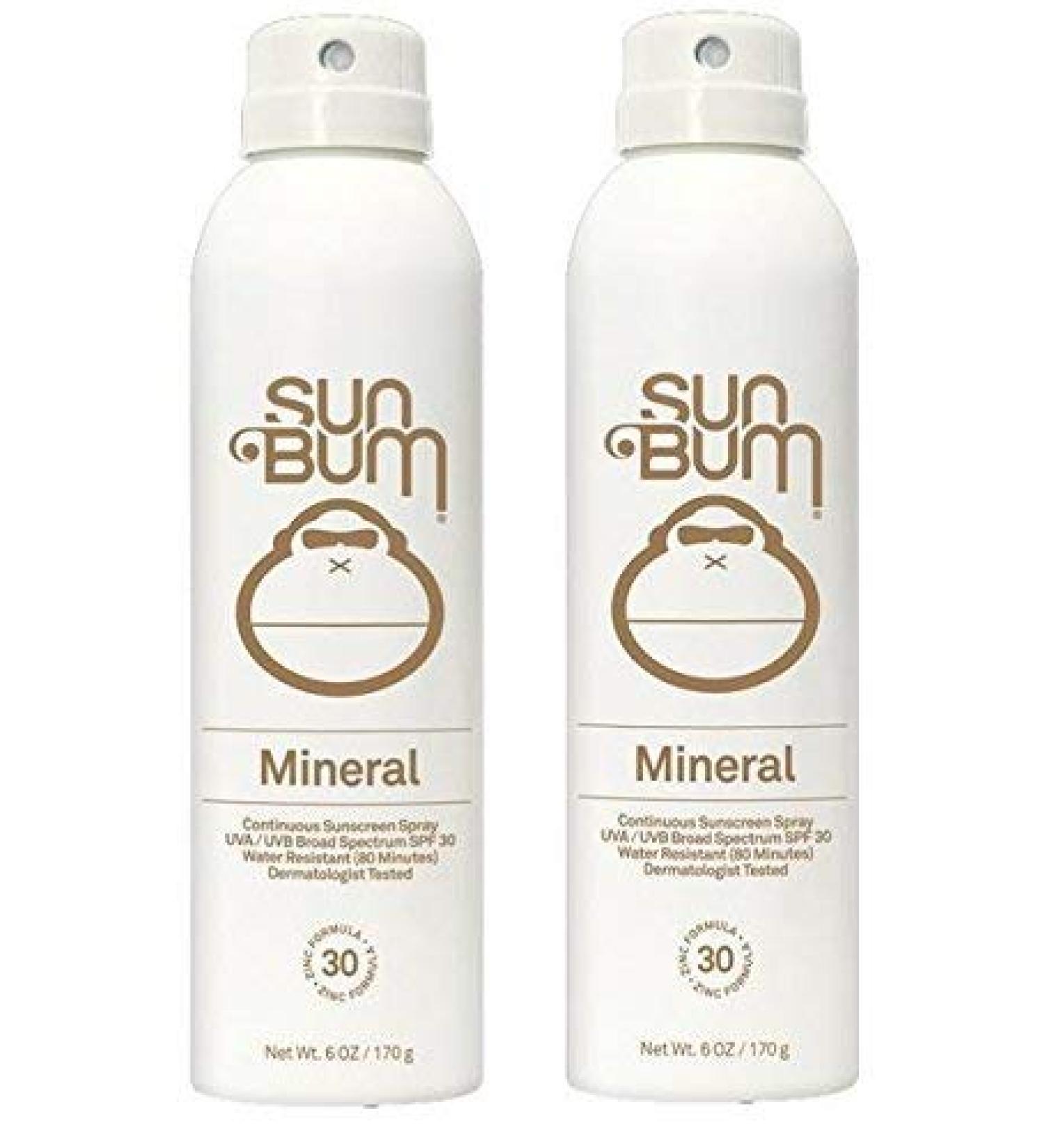 Sun Bum Mineral Sun Care (2 Pack Mineral Sunscreen Spray Spf 30)
