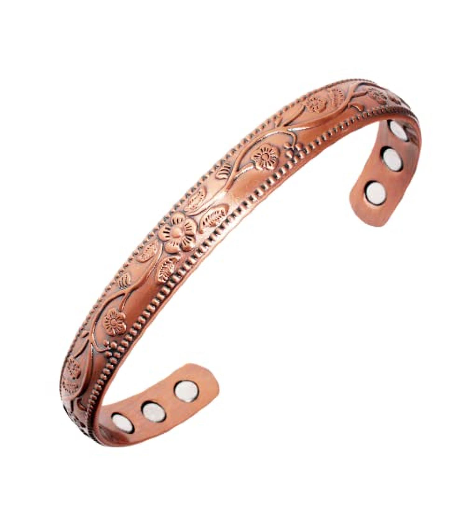 Pure Copper Magnetic Therapy Bracelet for Arthritis, Rheumatoid Arthritis, RSI, Migraines and Fatigue