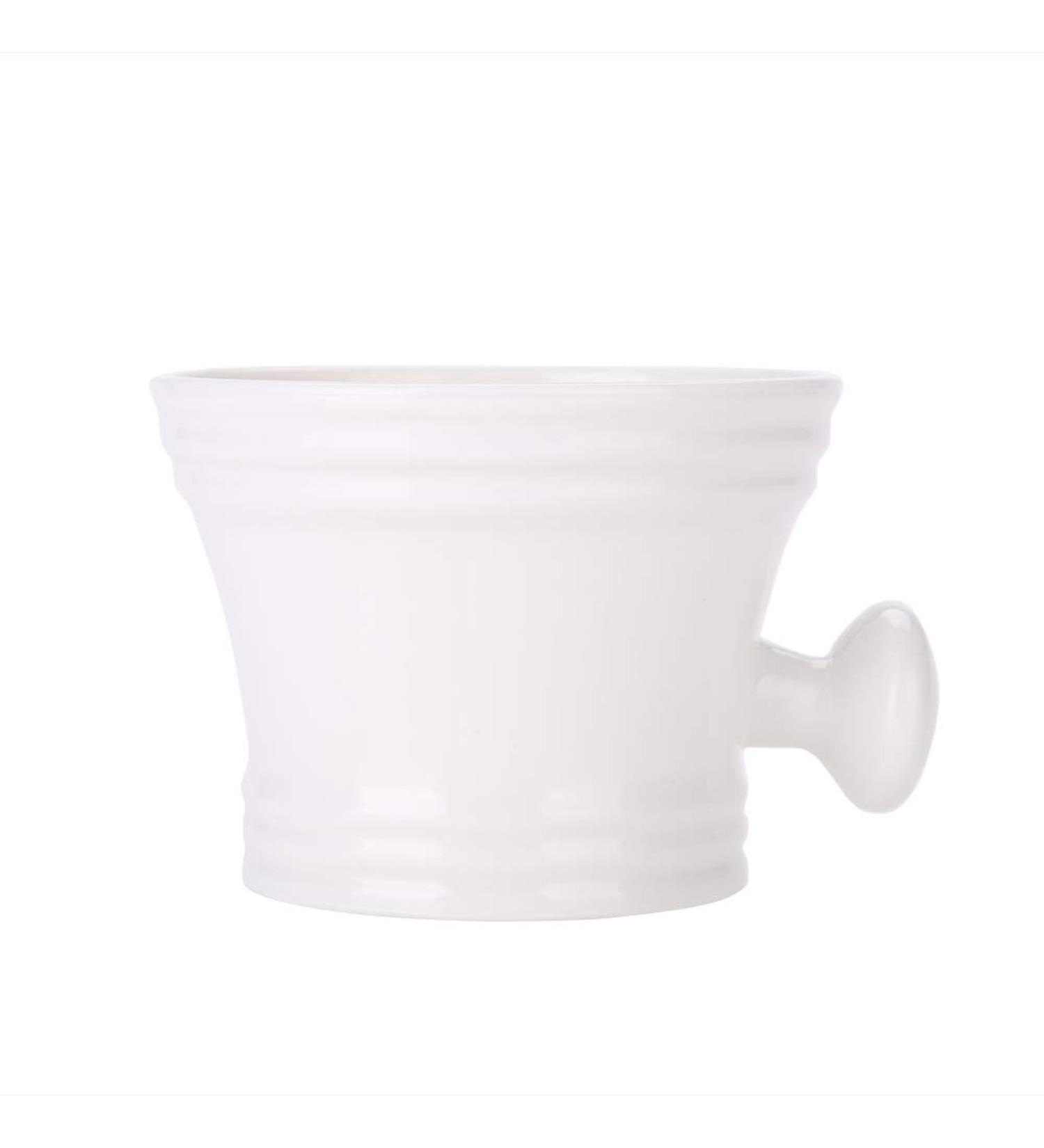Buy White Plastic Shaving Bowl for Men | Ideal Foam Cream Soap Bowl - International Shipping Available - Buy Online on GoSupps.com
