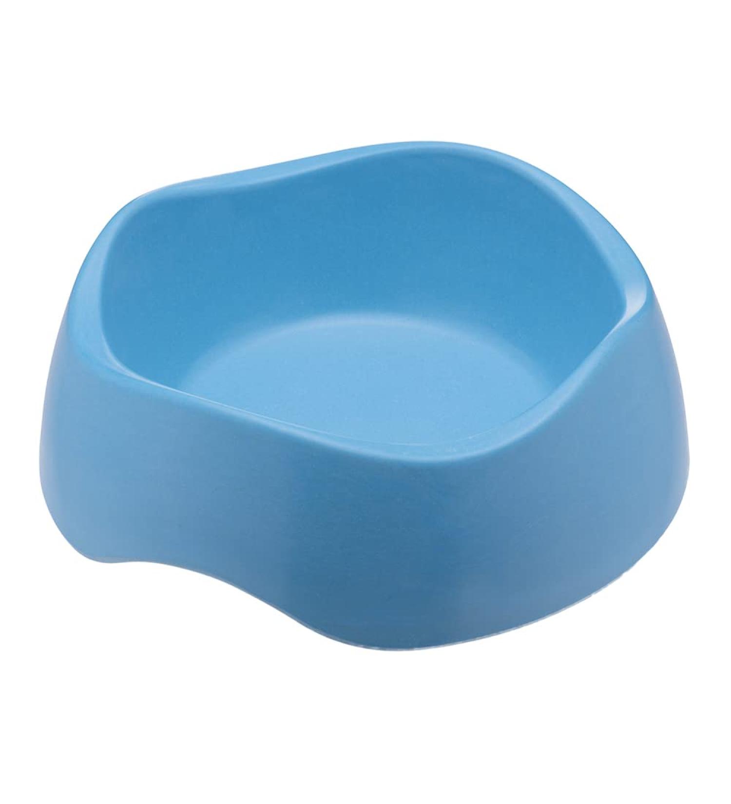 Beco Bamboo Non-Slip Dog Food & Water Bowl, Easy-to-Clean Medium Size in Blue - Buy Online on GoSupps.com