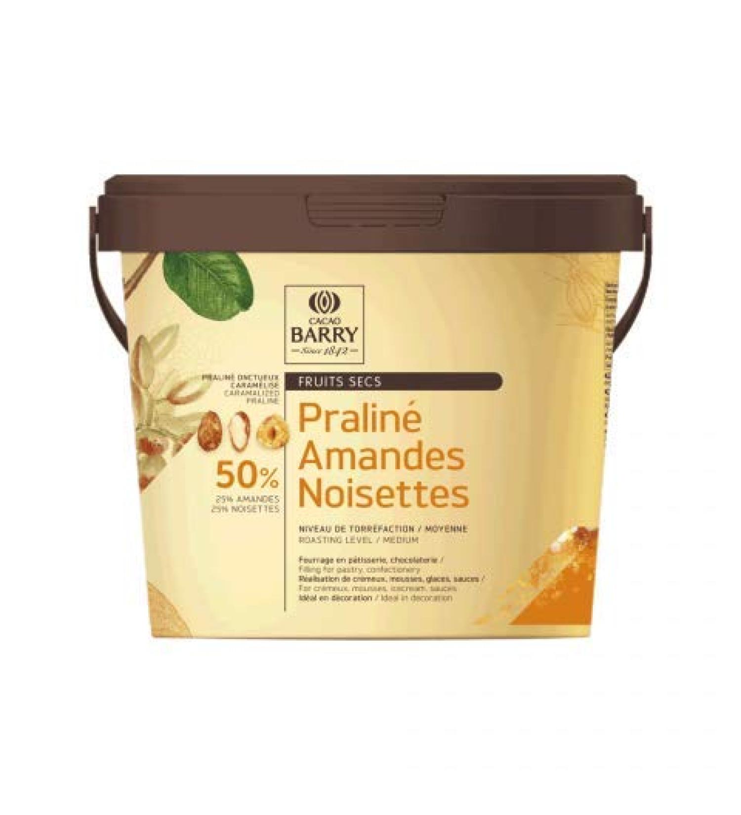 Praline Almond/Hazelnuts 50% 25% Almonds 25% Hazelnuts Pot 1 kg