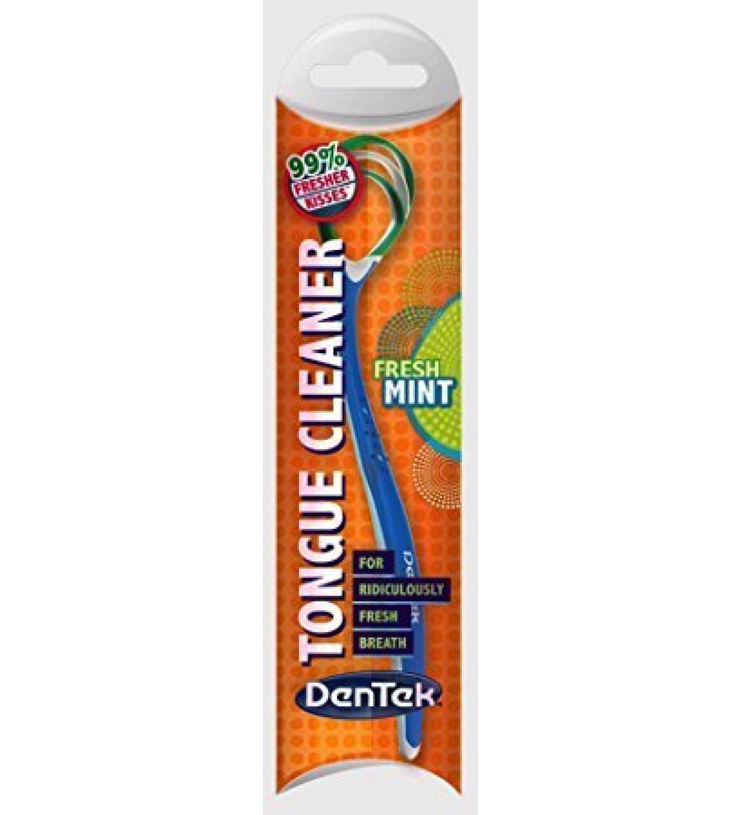 Tongue Cleaner - With three cleaning edges - Fresh Mint - 6 Pack