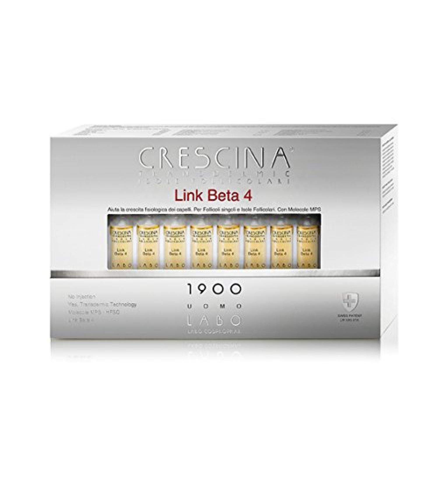 LABO INTERNATIONAL TRANSDERMIC FOLLICULAR ISLANDS LINK BETA 4 1900 MAN 20 AMPOULES NEW 2018