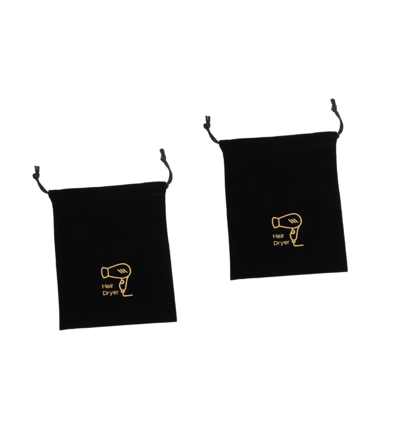 Mobestech 2pcs Hair Dryer Storage Bag Jewelry Organizer Bag Travel Portable Hair Dryer Bag Straight Hair Tool Blackx2pcs 30X26X1CMx2pcs - Buy Online on GoSupps.com