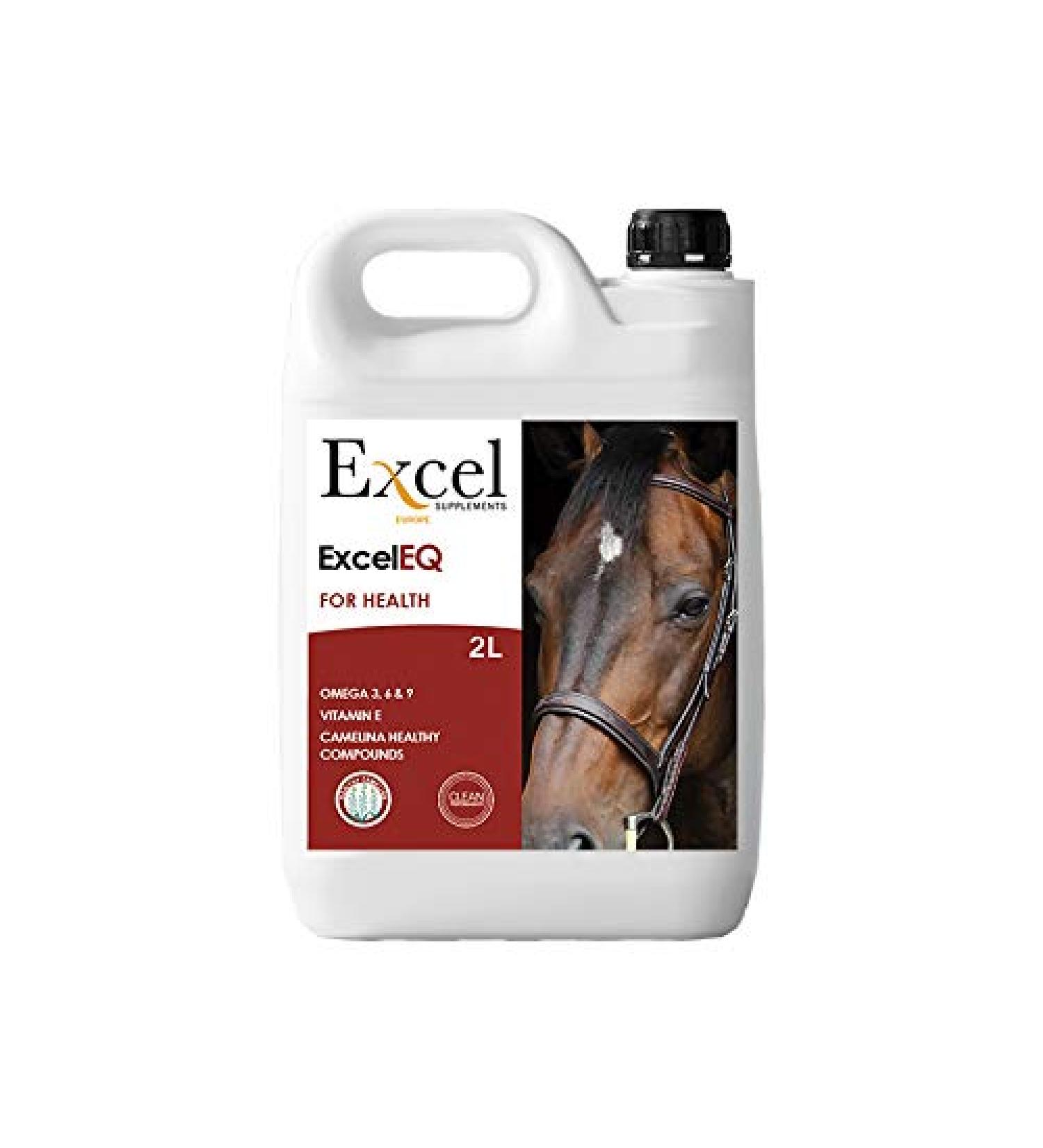 Excel Supplements Europe 2L Leinerprotter Camelina Oil for Horses | Omega-3 Horse Feed Supplement with Anti-Inflammatory Benefits for Healthier Fur Shine - Buy Online on GoSupps.com