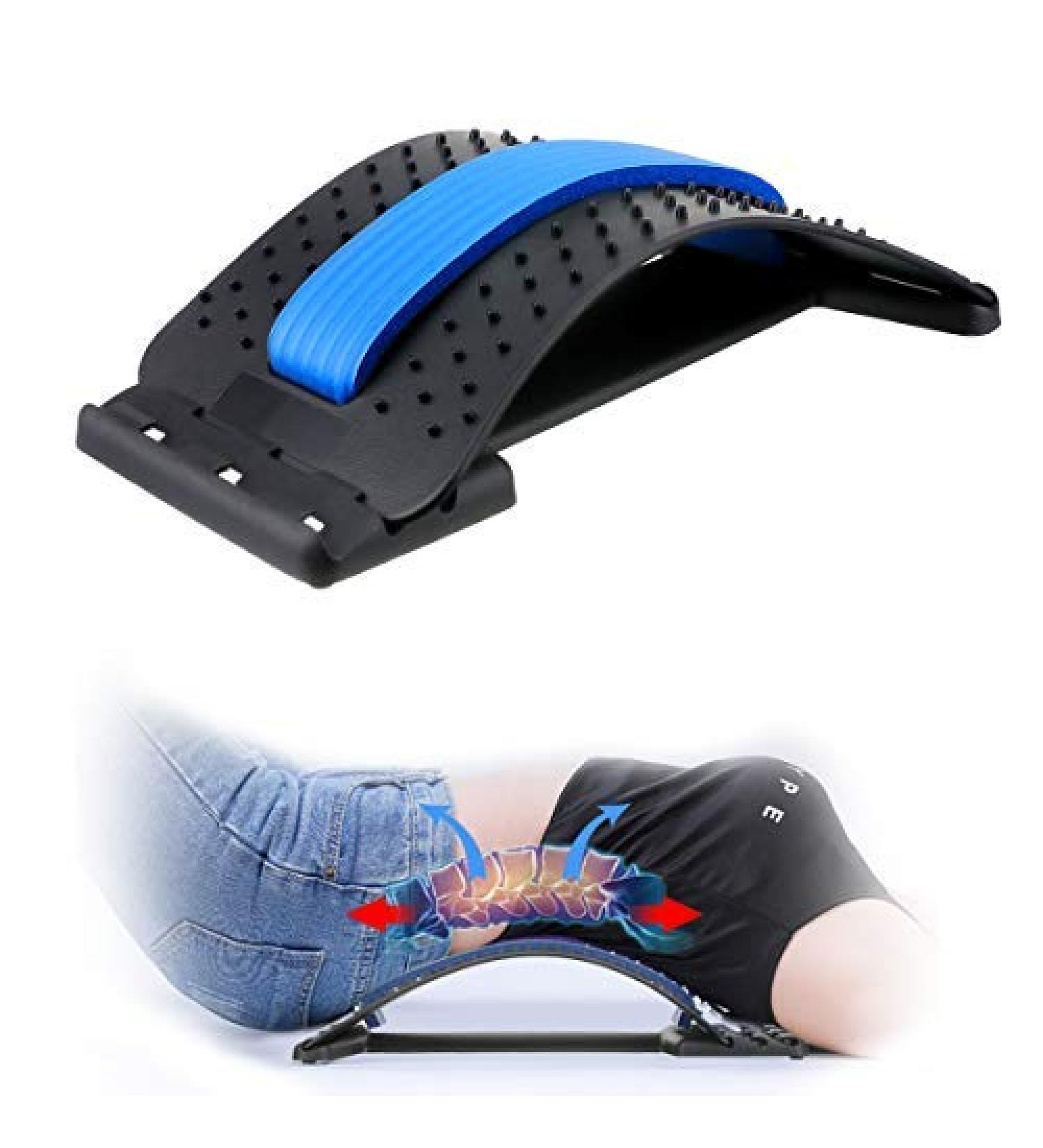 Back Stretcher Support for Lumbar Pain Relief - Multi-Level Spine Deck Massager for Herniated Disc, Sciatica, Scoliosis - Upper and Lower Back Stretching Device - Buy Online on GoSupps.com
