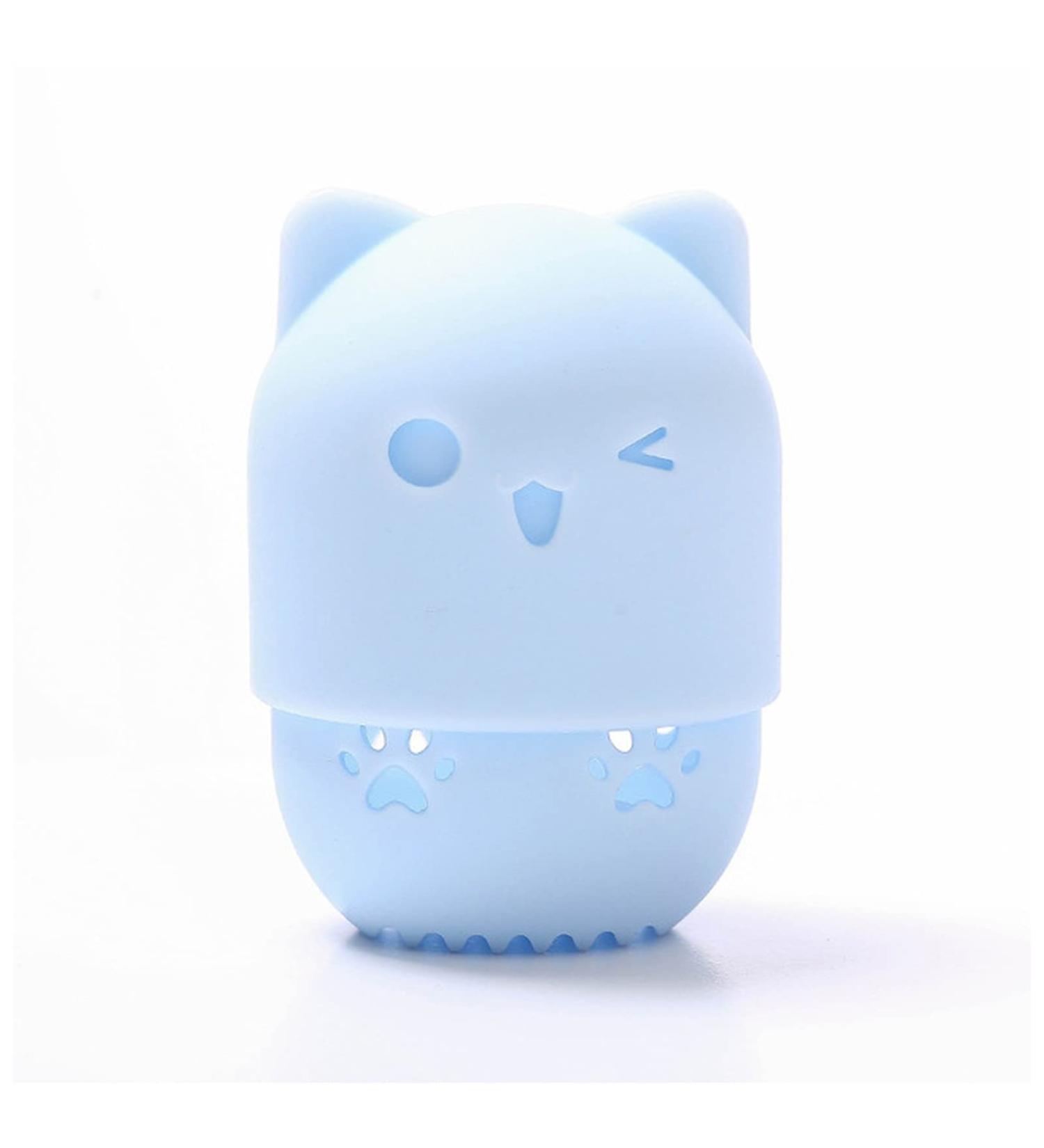 Makeup Sponge 1Pc Cute Sponge Puff Drying Cleaner Travel Stand Soft Silicone Foundation Makeup Brush Sponge Cleaning Tool Cosmetic Puff Holder Makeup Sponge Holder(2) - Buy Online on GoSupps.com