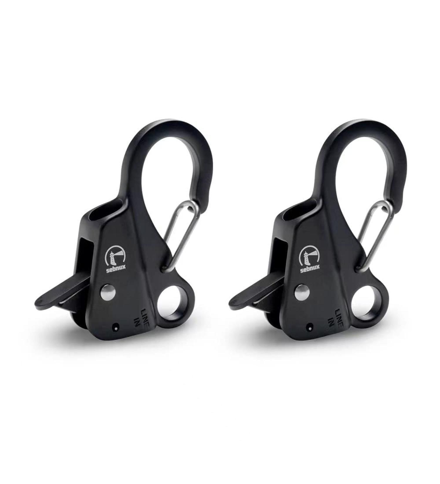 Sebnux Stainless Steel Boat Fender Clip - Quick Release Docking Bumper (Black, 2 Pack) - Buy Online on GoSupps.com