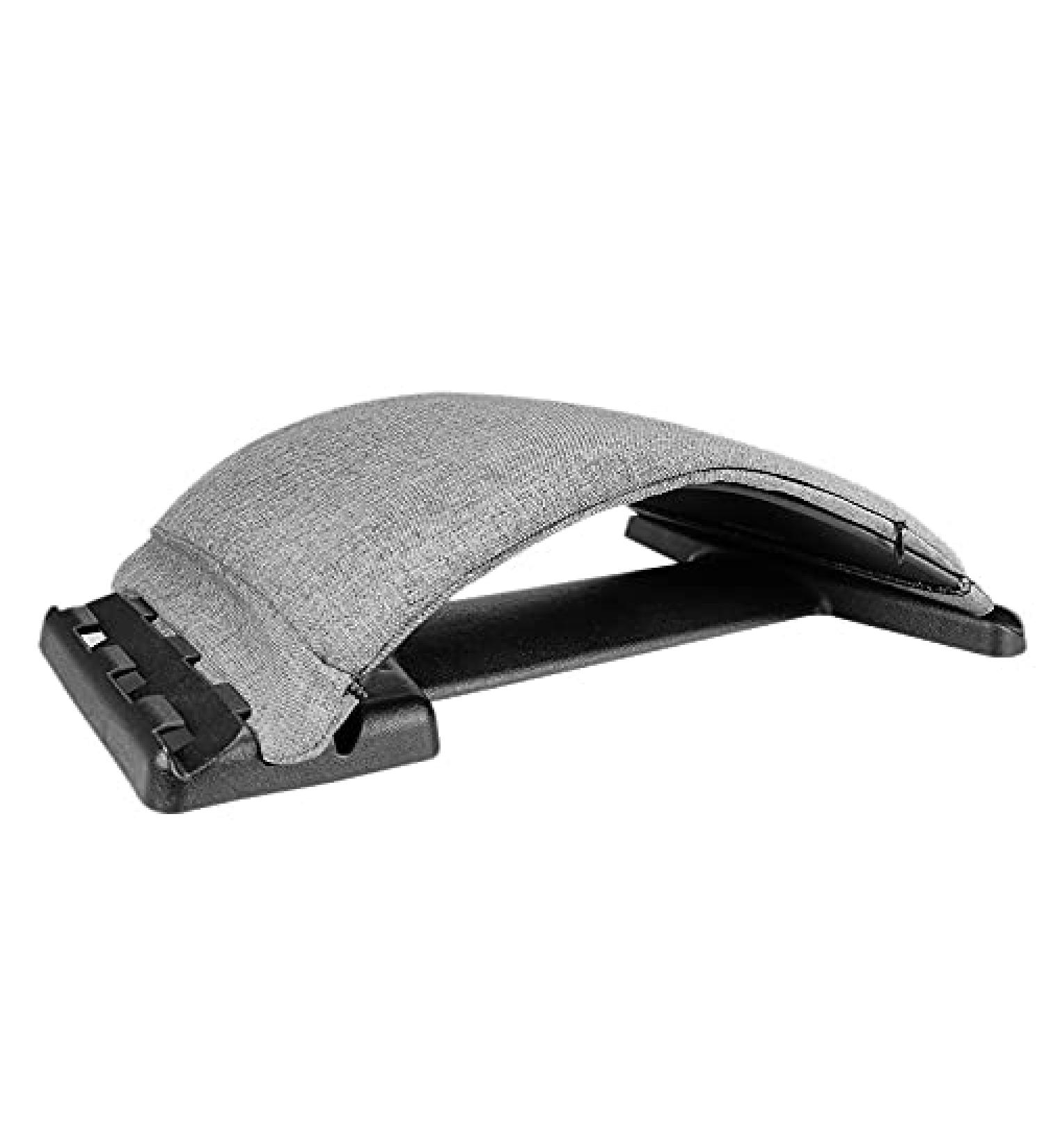 Buy EVVMNAKs Back Massage Device - Lumbar Support & Spine Pain Relief Stretcher - Chiropractic Back Stretching - Gray - Buy Online on GoSupps.com