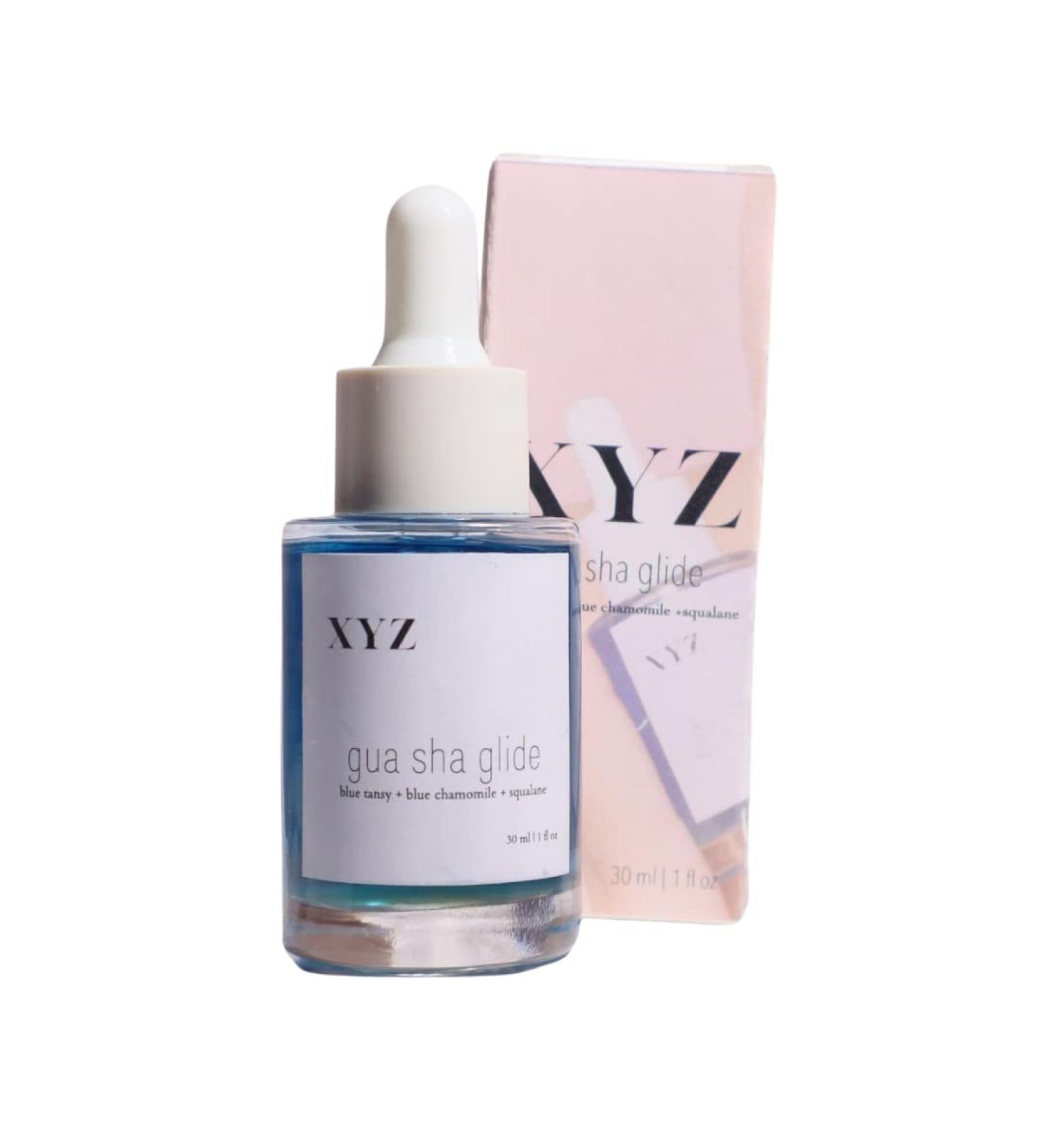 XYZ Hydrating Gua Sha Glide Face Oil with Azulene Blue Tansy & Squalene - Soothing Moisturizer for All Skin Types - 1 fl oz - Buy Online on GoSupps.com